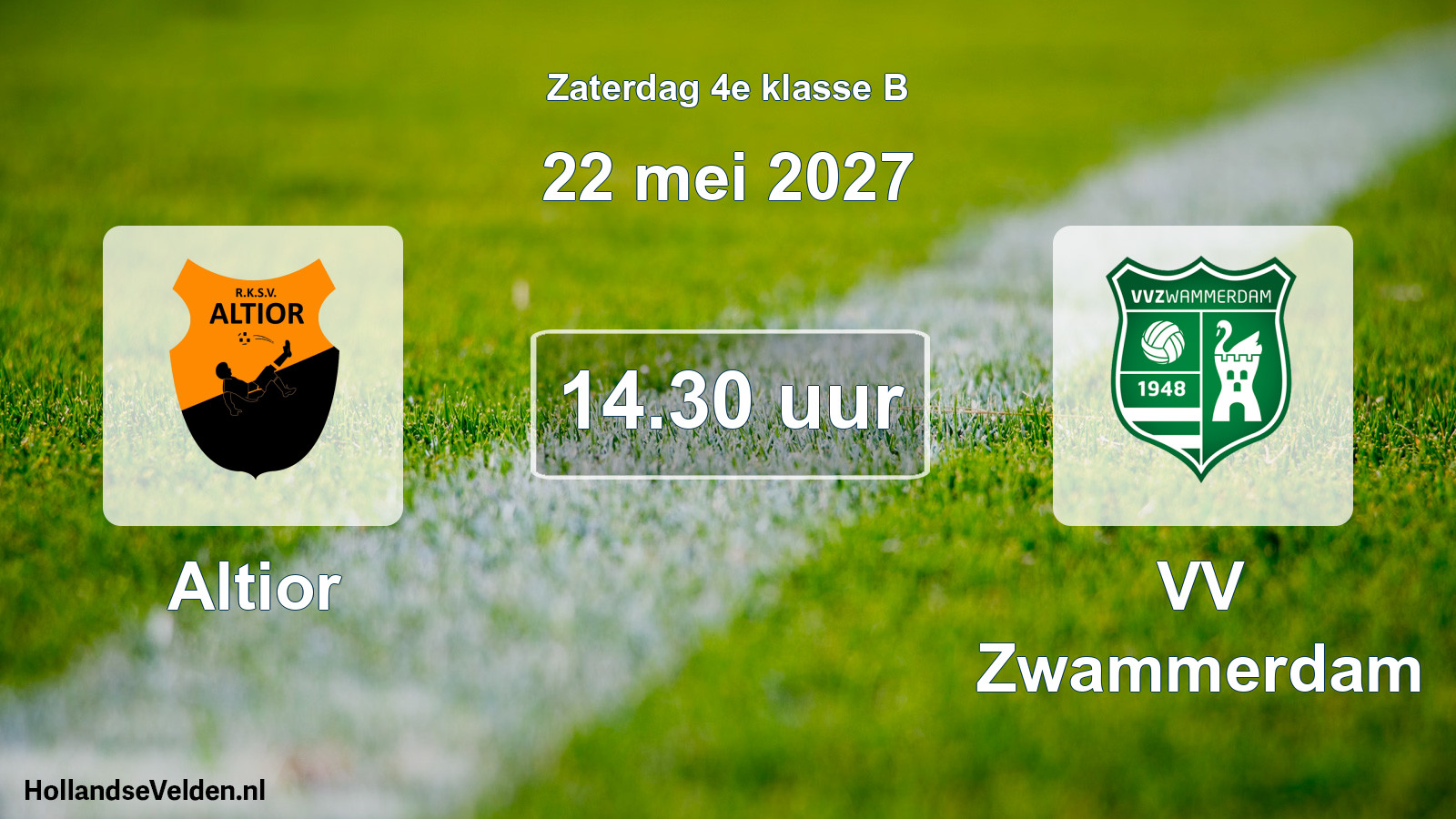 Geplande wedstrijd: Altior - VV Zwammerdam (22 mei 2027)