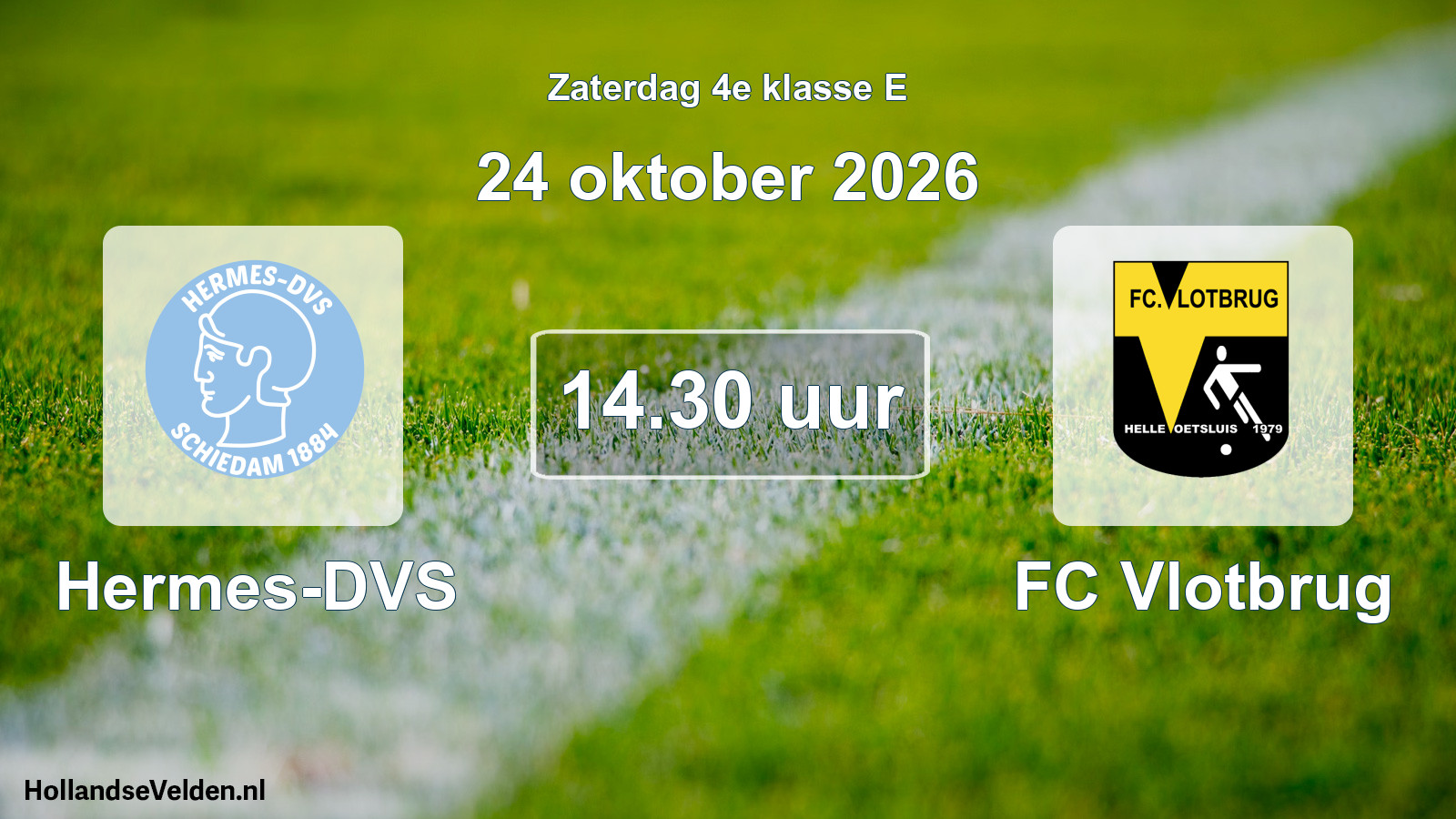 Geplande wedstrijd: Hermes-DVS - FC Vlotbrug (24 oktober 2026)