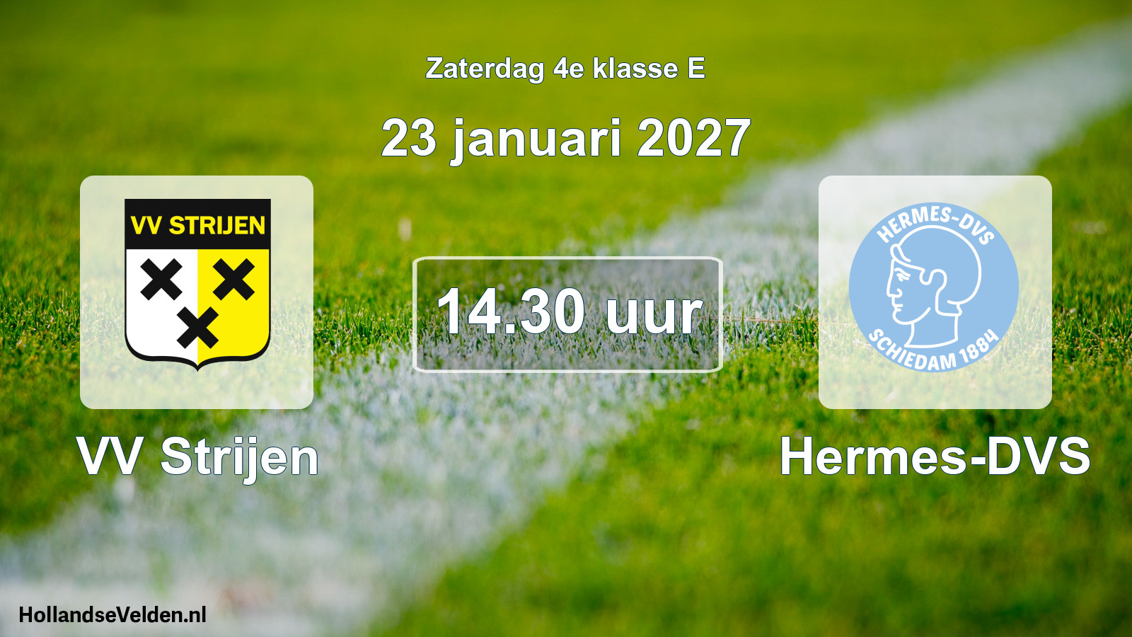 Geplande wedstrijd: VV Strijen - Hermes-DVS (23 januari 2027)