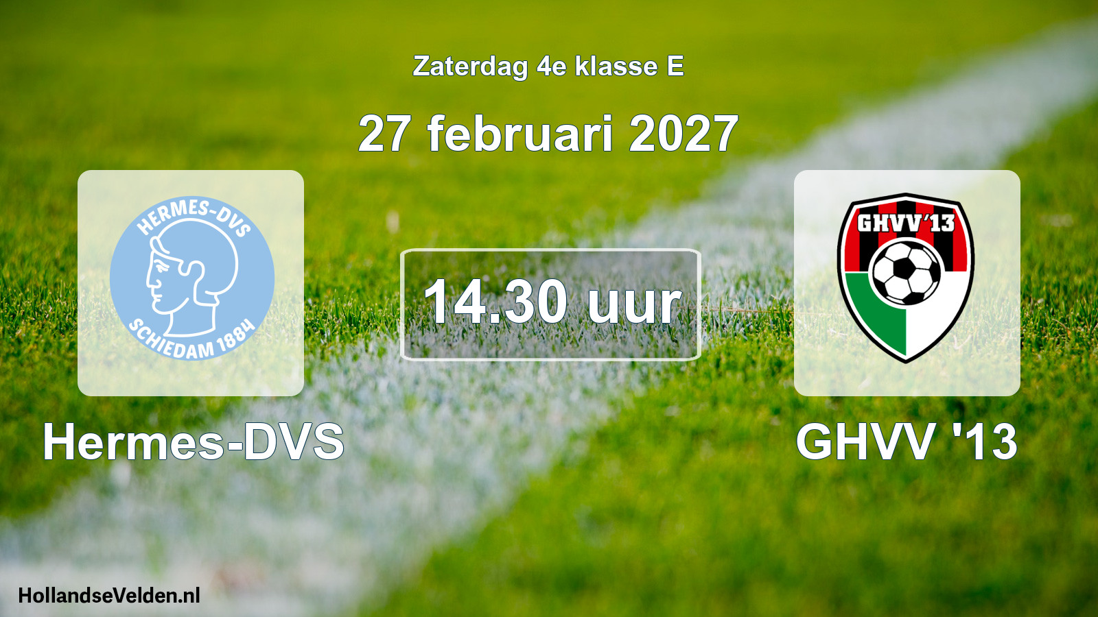 Geplande wedstrijd: Hermes-DVS - GHVV '13 (27 februari 2027)