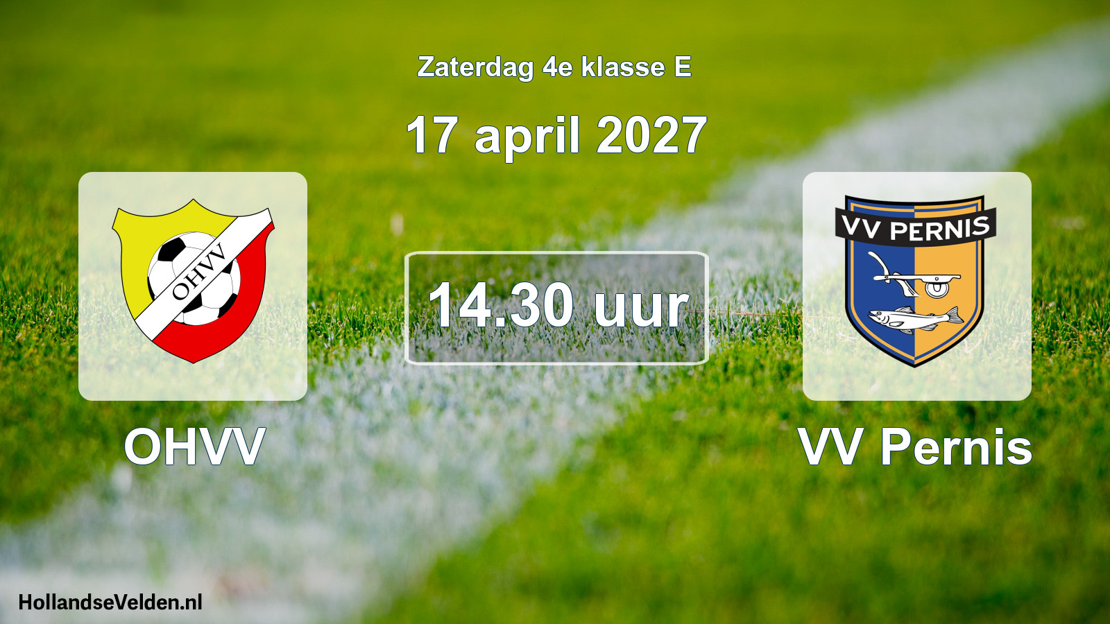 Geplande wedstrijd: OHVV - VV Pernis (17 april 2027)