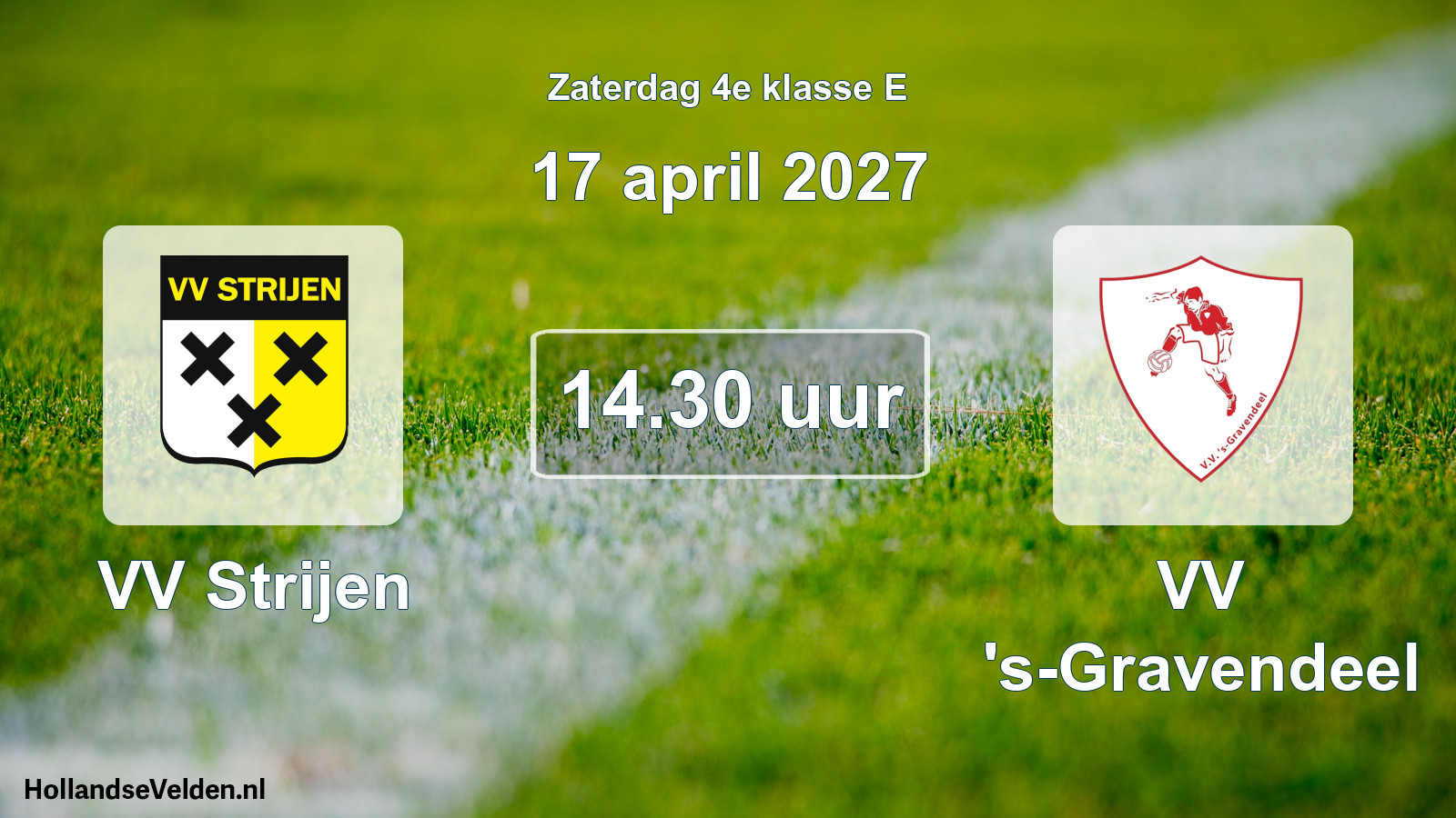 Geplande wedstrijd: VV Strijen - VV 's-Gravendeel (17 april 2027)