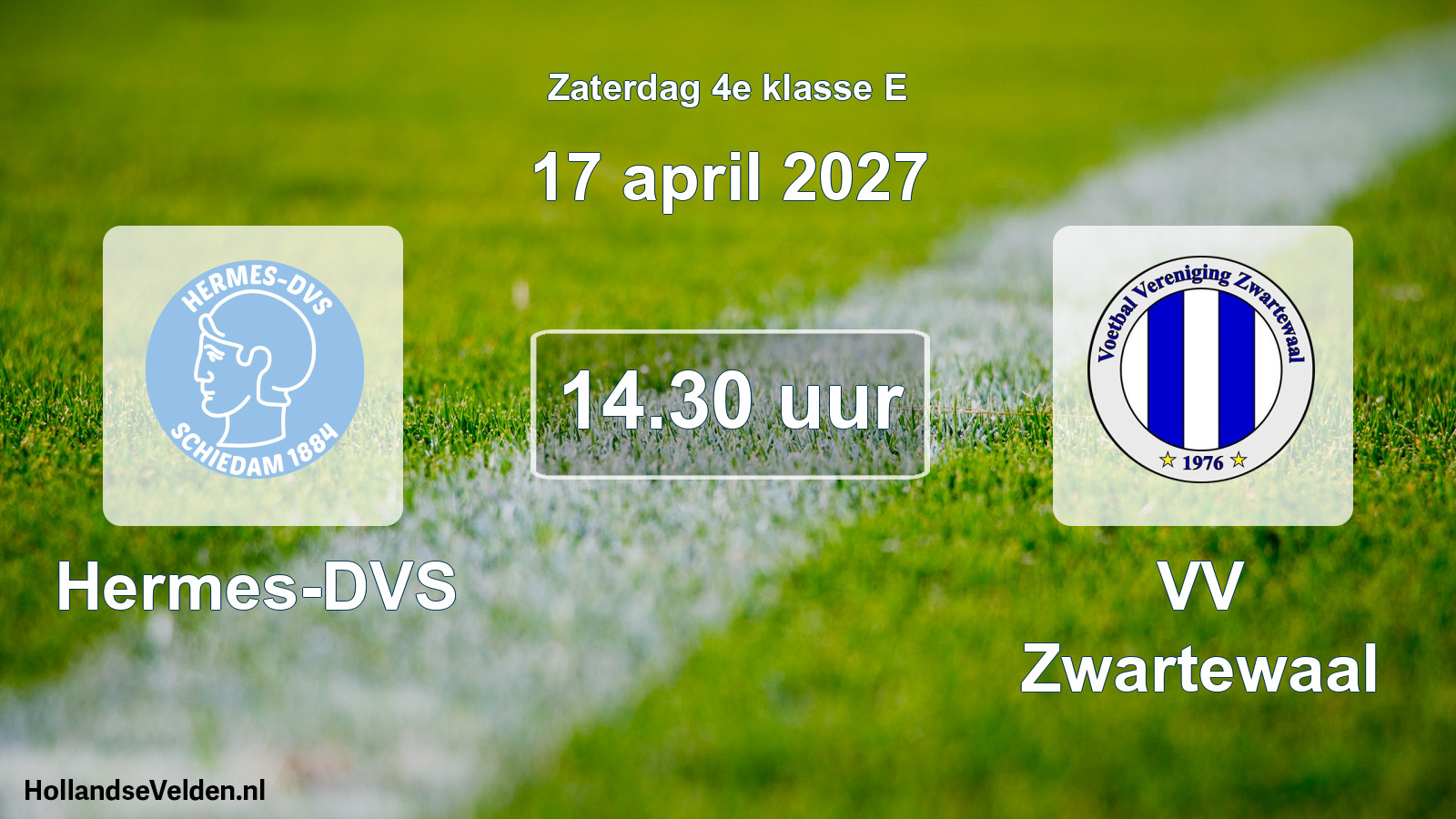 Geplande wedstrijd: Hermes-DVS - VV Zwartewaal (17 april 2027)
