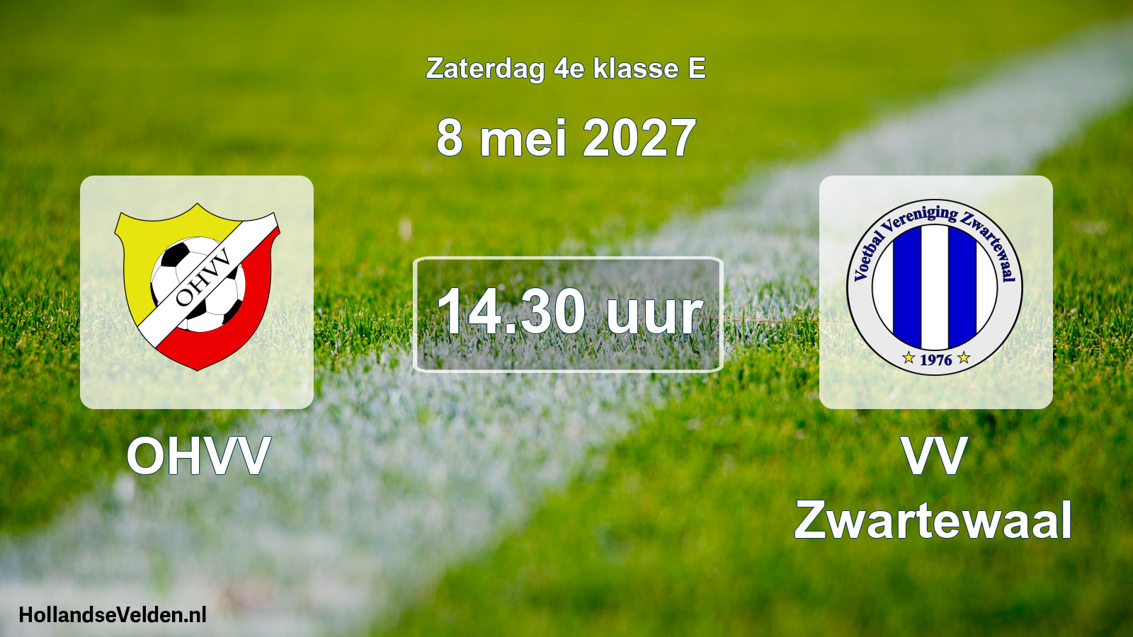 Geplande wedstrijd: OHVV - VV Zwartewaal (8 mei 2027)