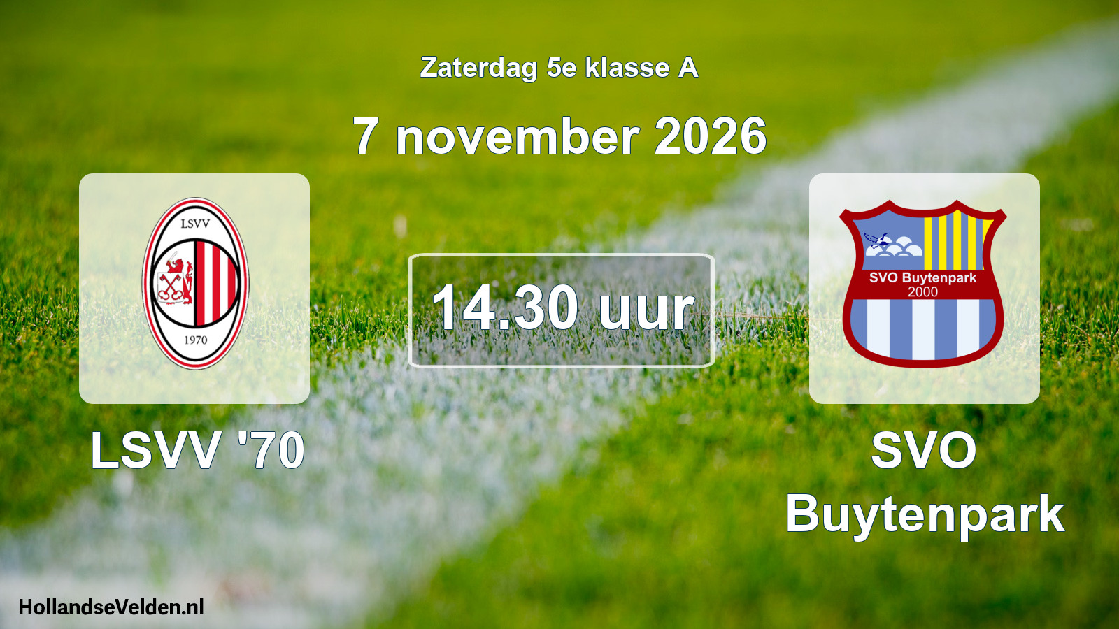 Geplande wedstrijd: LSVV '70 - SVO Buytenpark (7 november 2026)