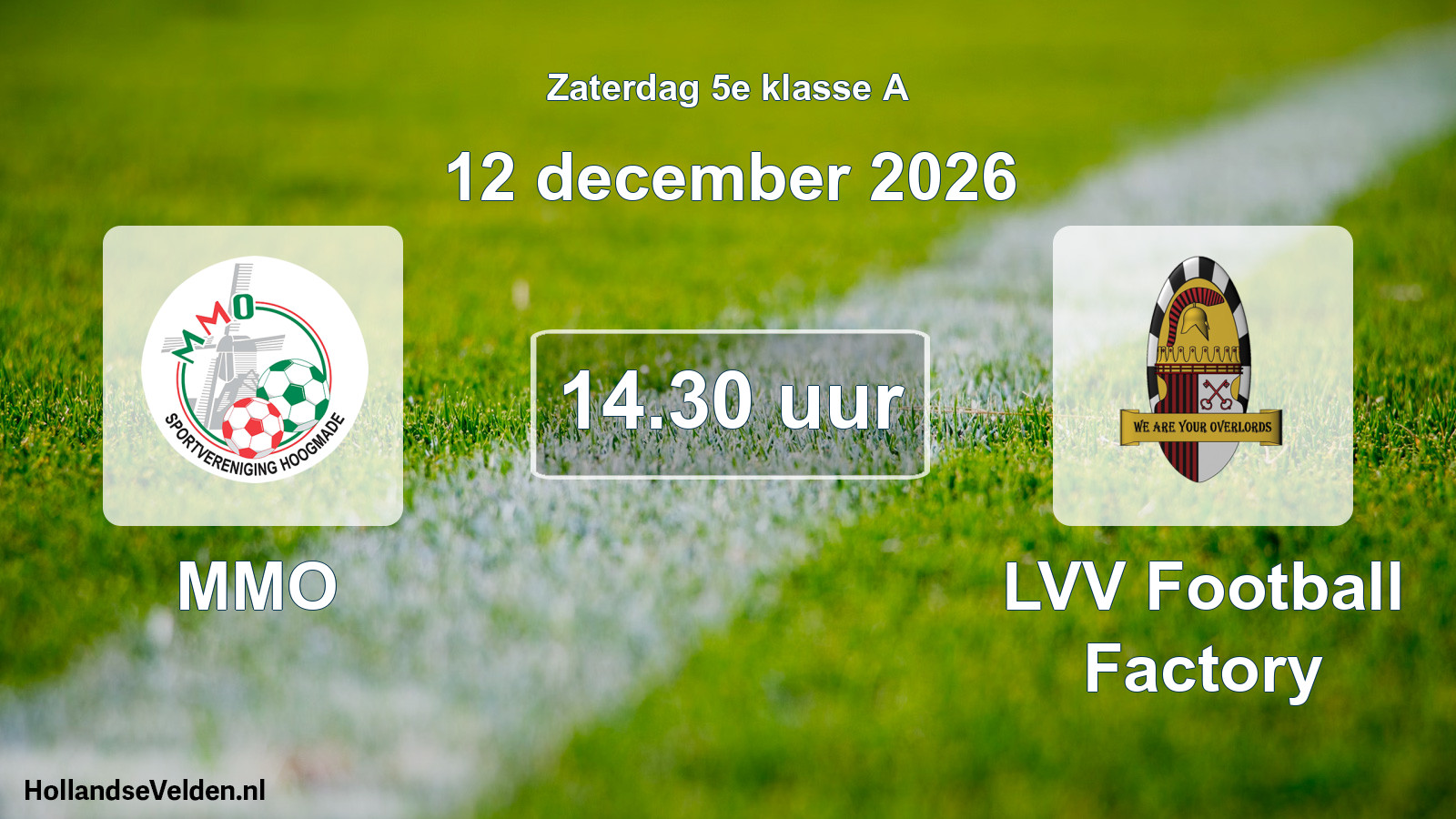 Scheduled Match: MMO - LVV Football Factory (12 December 2026)