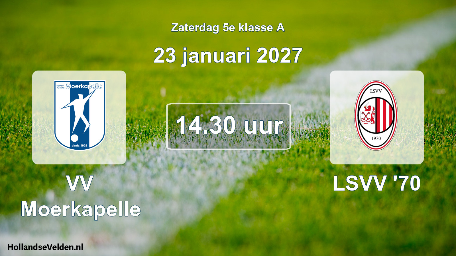 Scheduled Match: VV Moerkapelle - LSVV '70 (23 January 2027)