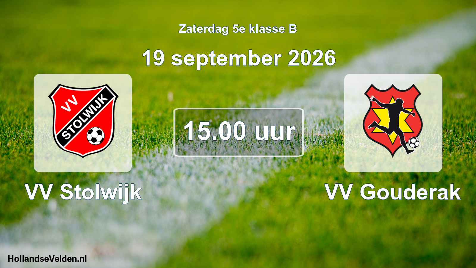 Geplande wedstrijd: VV Stolwijk - VV Gouderak (19 september 2026)