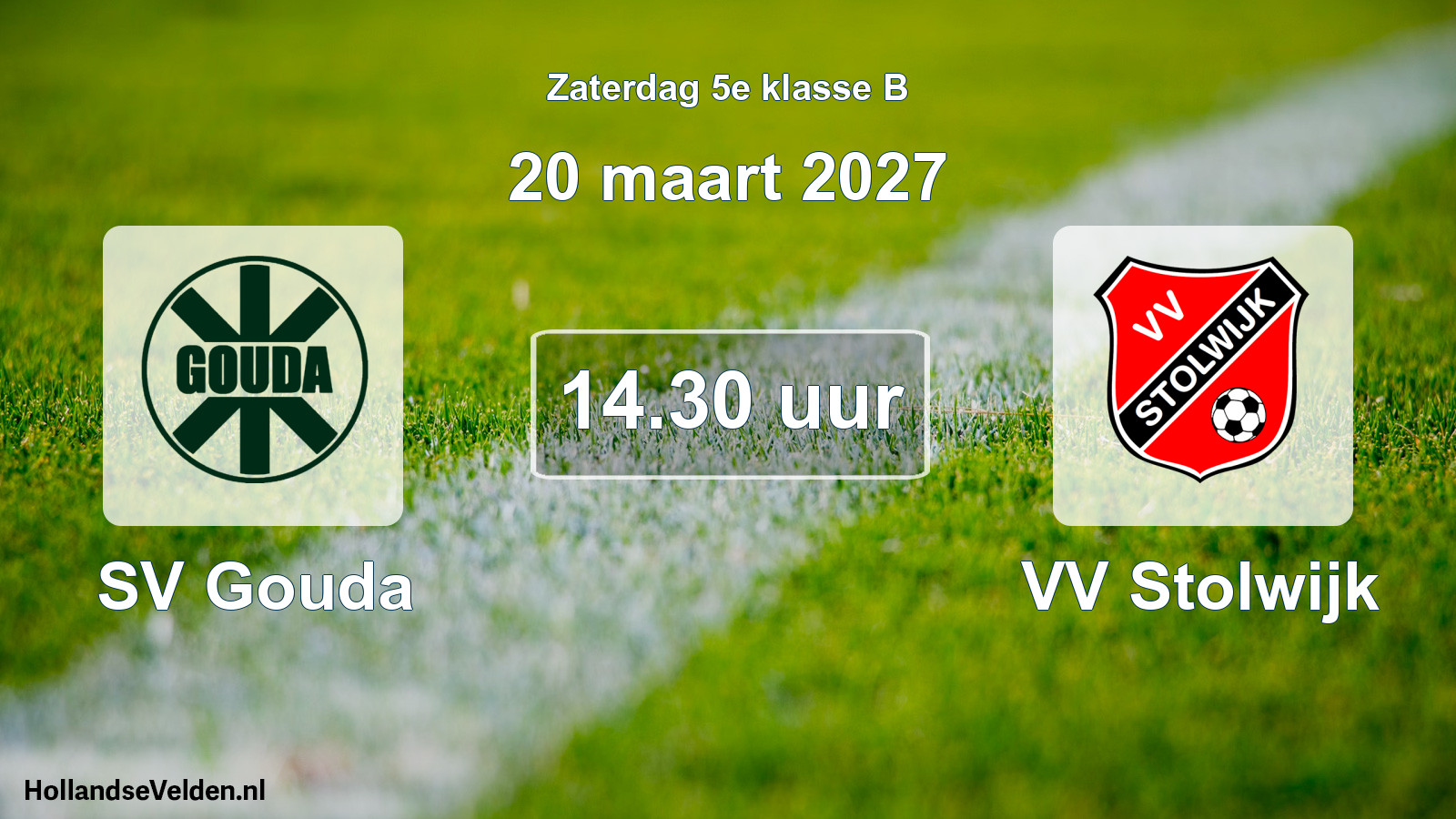 Geplande wedstrijd: SV Gouda - VV Stolwijk (20 maart 2027)