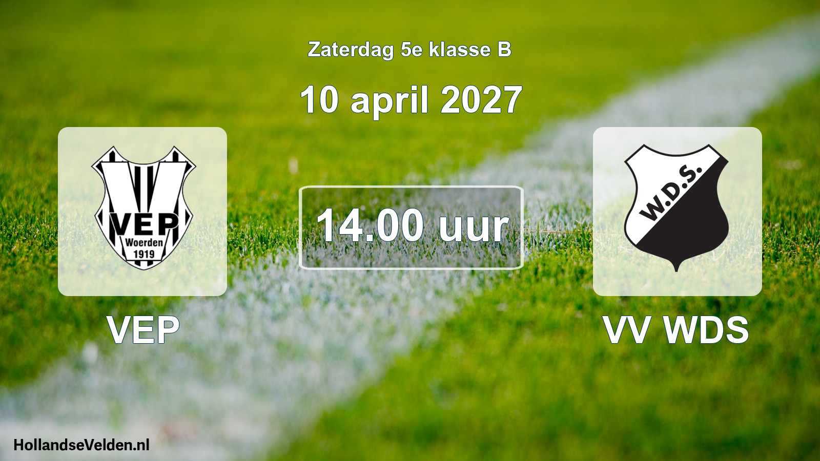 Geplande wedstrijd: VEP - VV WDS (10 april 2027)