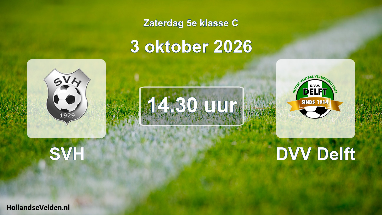 Scheduled Match: SVH - DVV Delft (3 October 2026)
