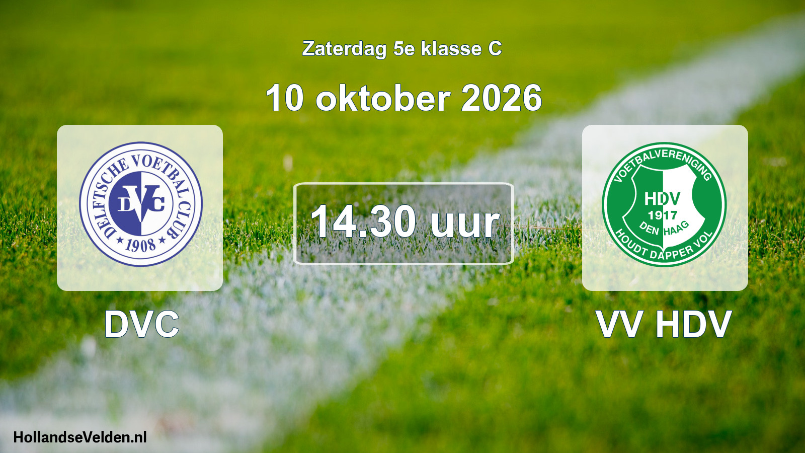 Geplande wedstrijd: DVC - VV HDV (10 oktober 2026)