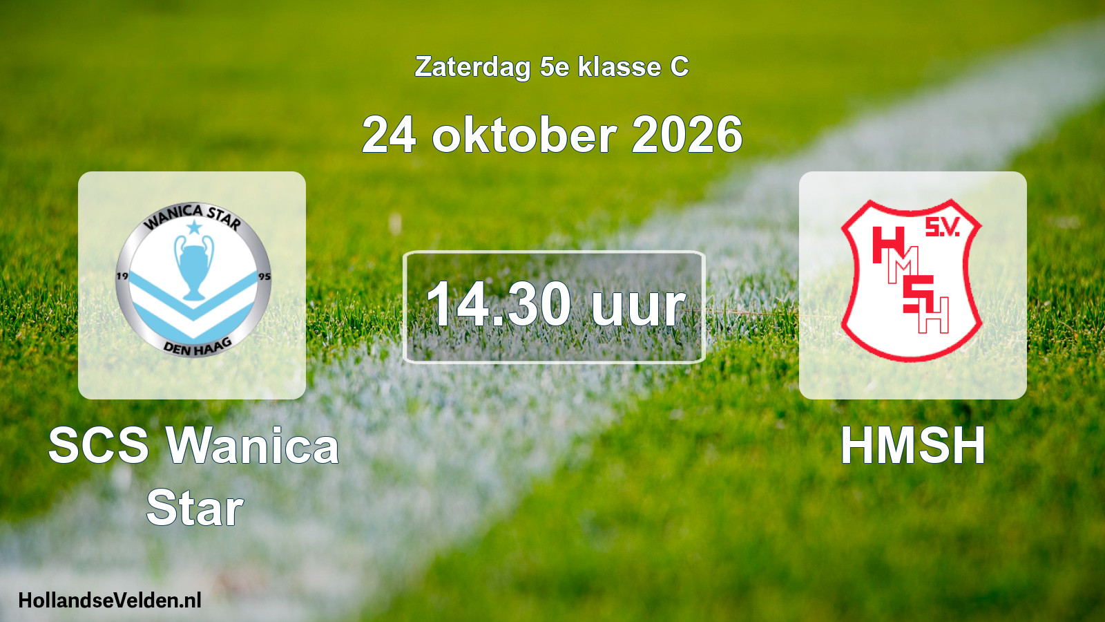 Geplande wedstrijd: SCS Wanica Star - HMSH (24 oktober 2026)