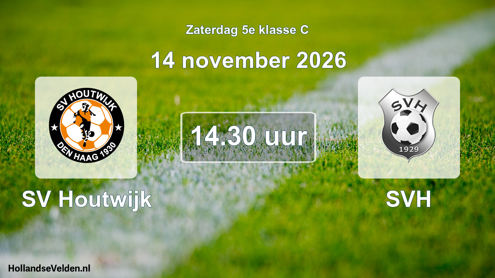 Geplande wedstrijd: SV Houtwijk - SVH (14 november 2026)