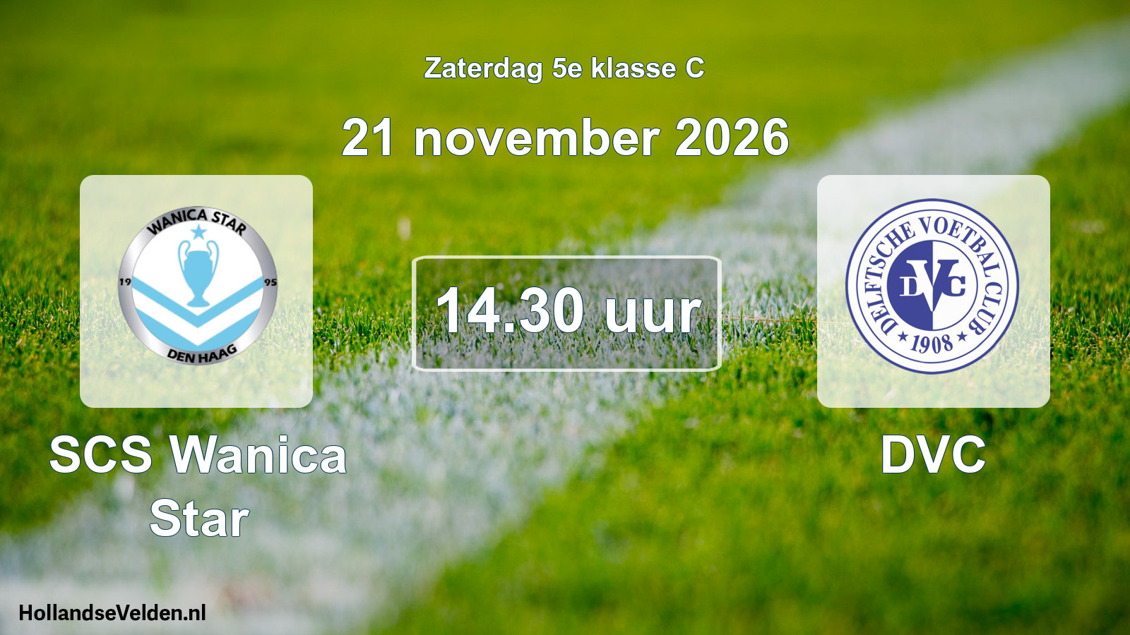 Geplande wedstrijd: SCS Wanica Star - DVC (21 november 2026)