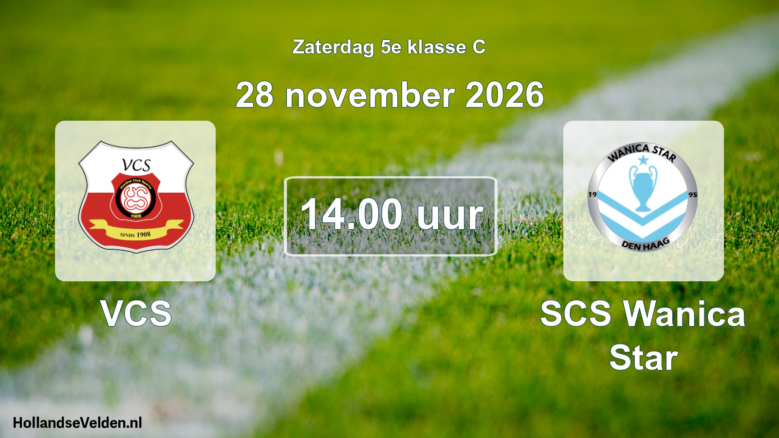 Geplande wedstrijd: VCS - SCS Wanica Star (28 november 2026)
