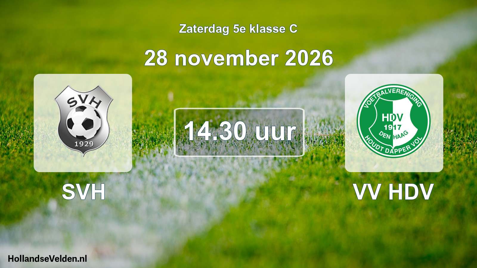 Geplande wedstrijd: SVH - VV HDV (28 november 2026)