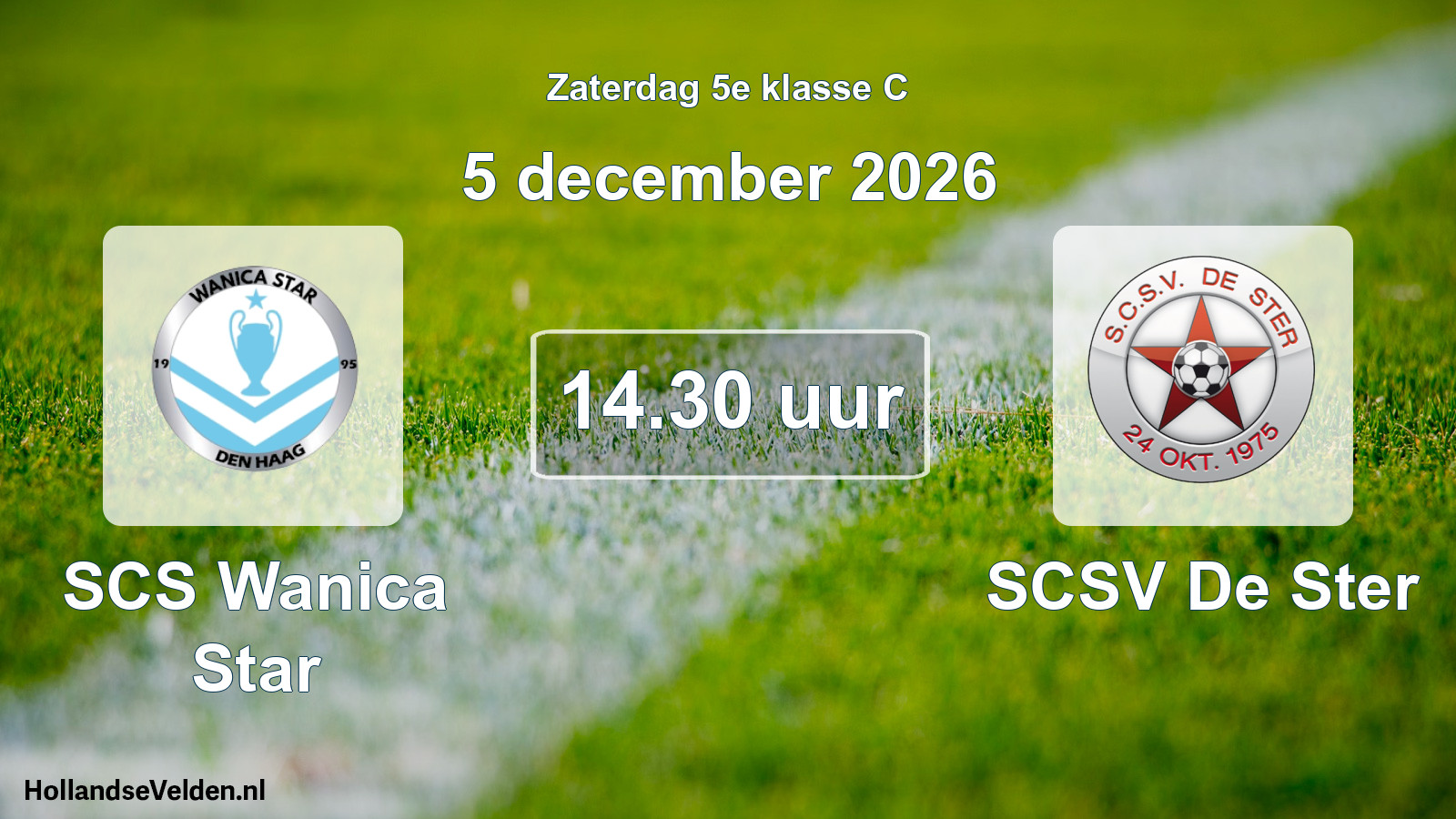 Scheduled Match: SCS Wanica Star - SCSV De Ster (5 December 2026)