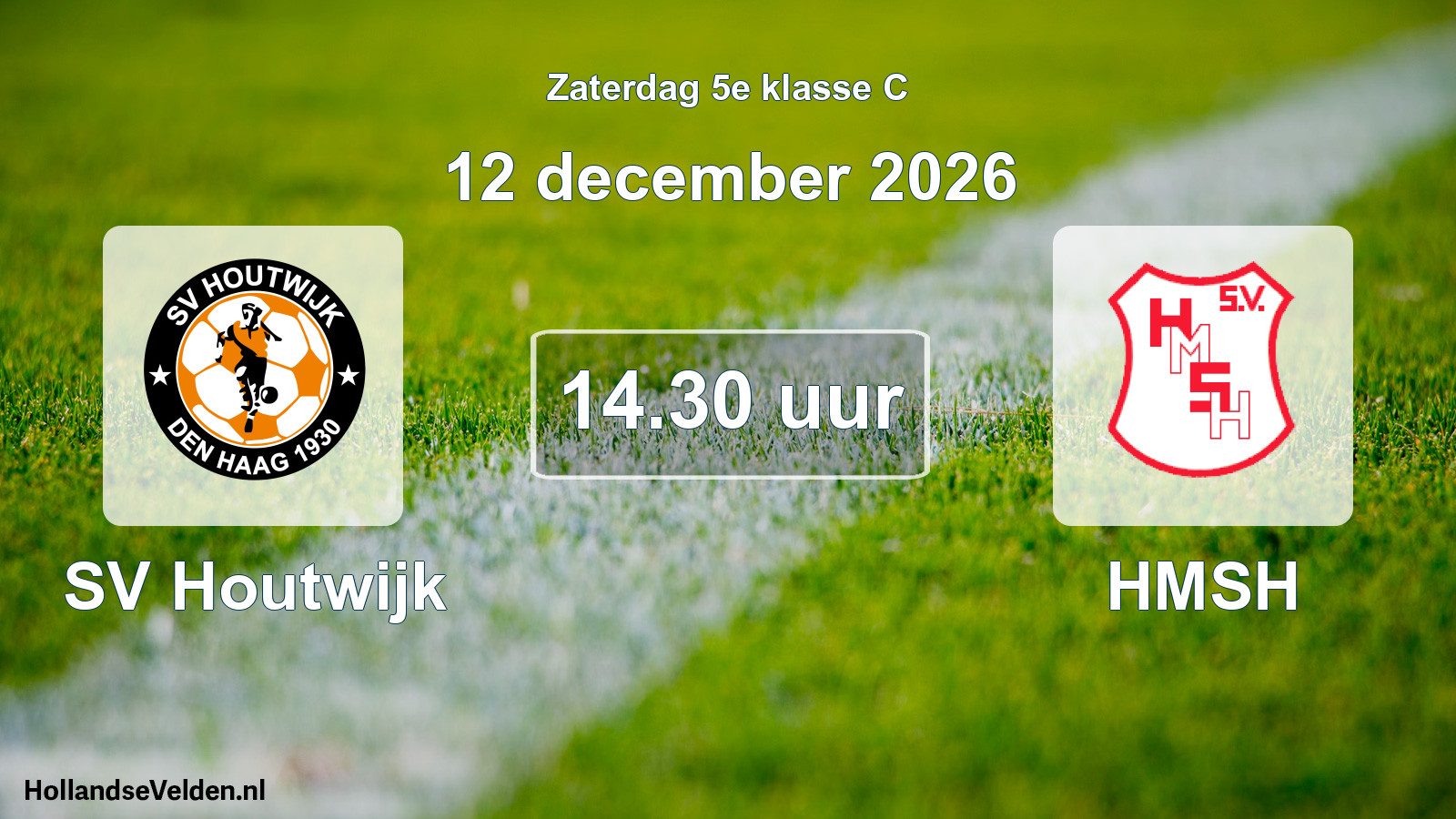 Geplande wedstrijd: SV Houtwijk - HMSH (12 december 2026)