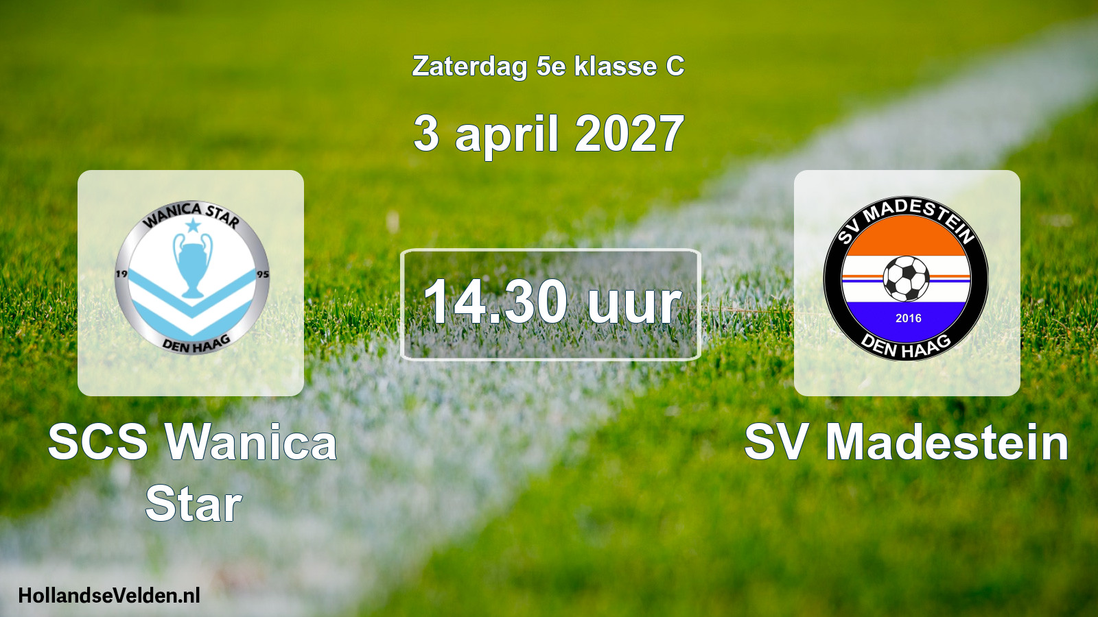 Scheduled Match: SCS Wanica Star - SV Madestein (3 April 2027)
