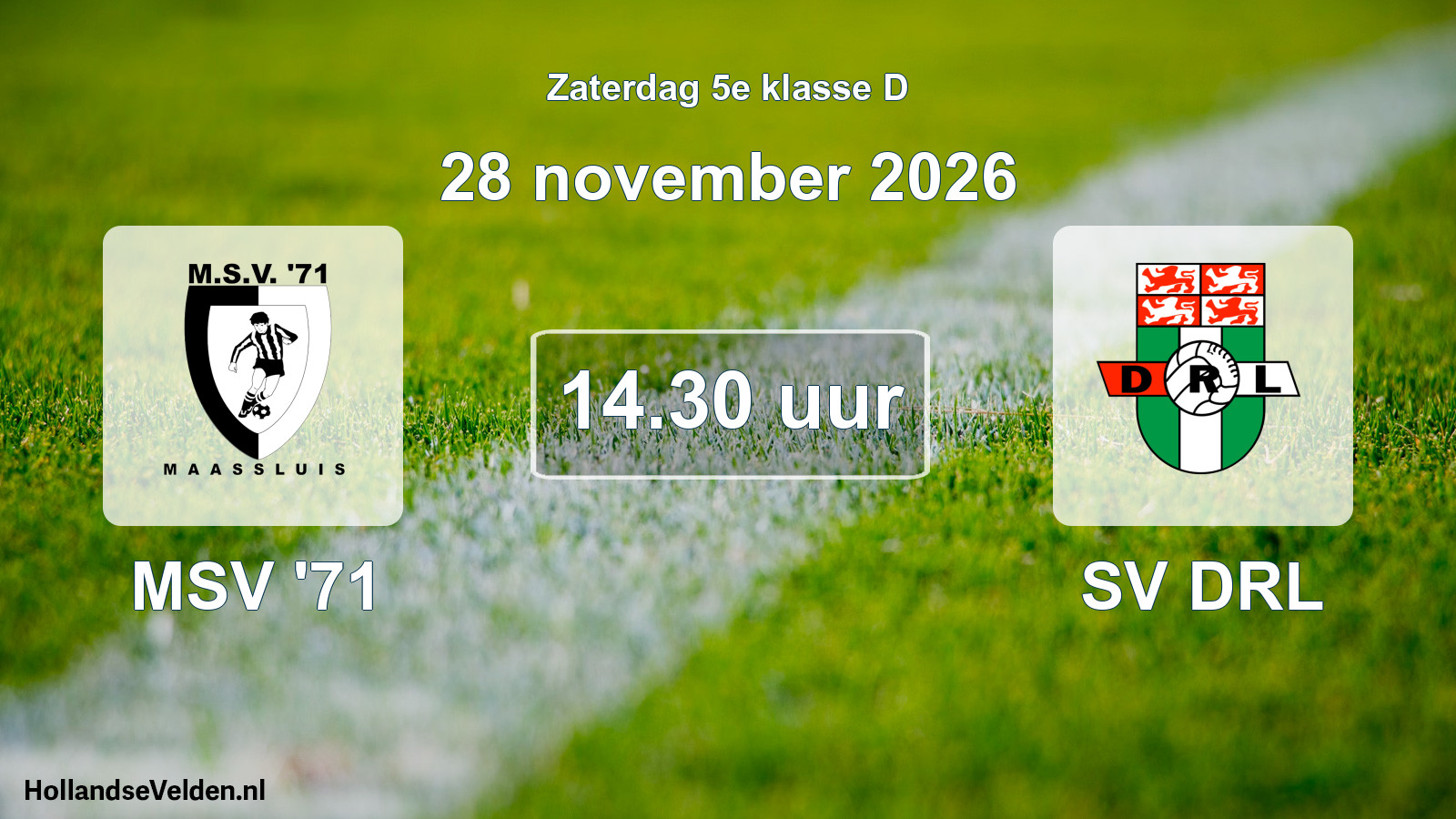 Scheduled Match: MSV '71 - SV DRL (28 November 2026)