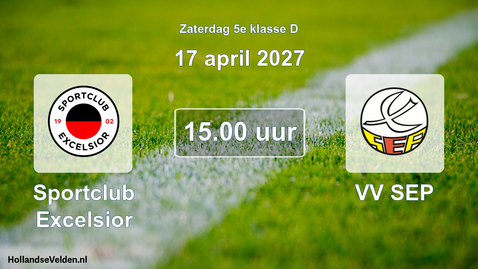 Geplande wedstrijd: Sportclub Excelsior - VV SEP (17 april 2027)