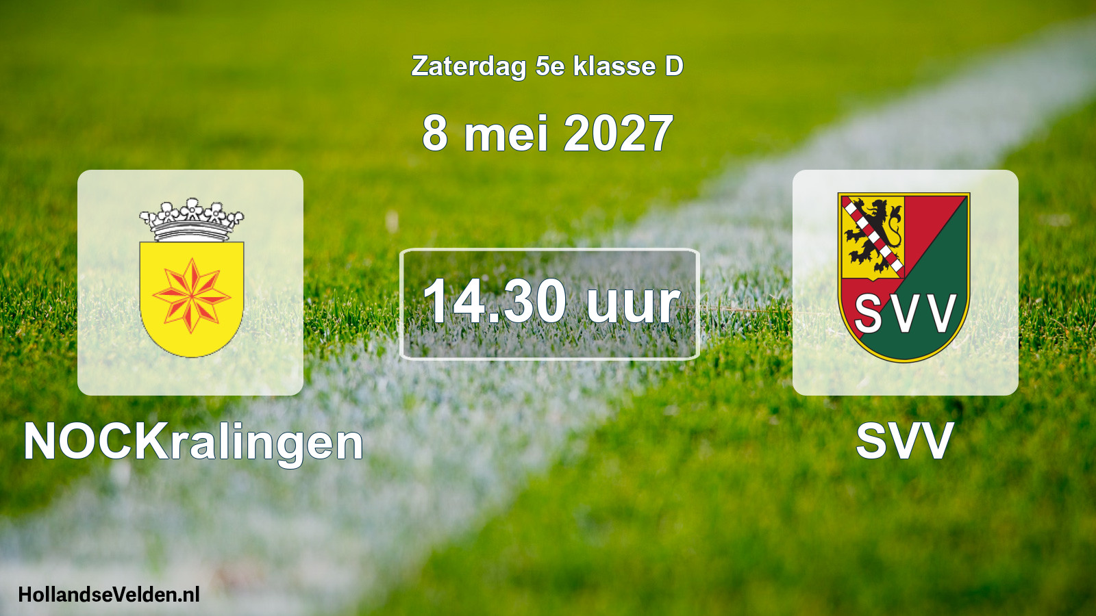 Geplande wedstrijd: NOCKralingen - SVV (8 mei 2027)