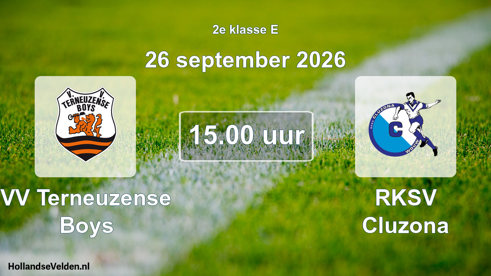 Scheduled Match: VV Terneuzense Boys - RKSV Cluzona (26 September 2026)