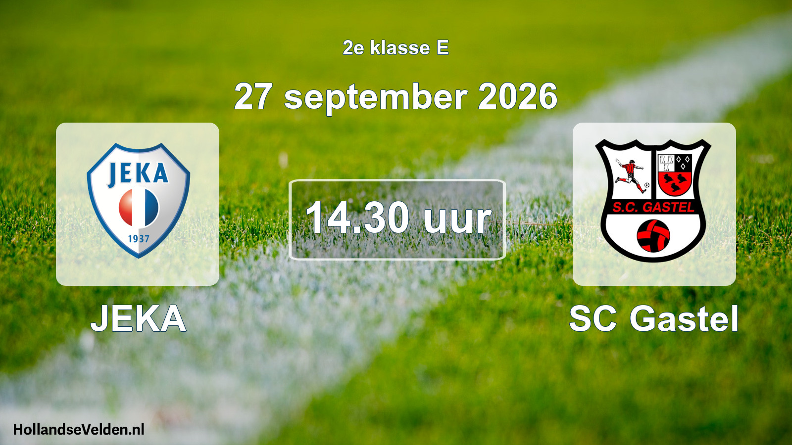 Geplande wedstrijd: JEKA - SC Gastel (27 september 2026)