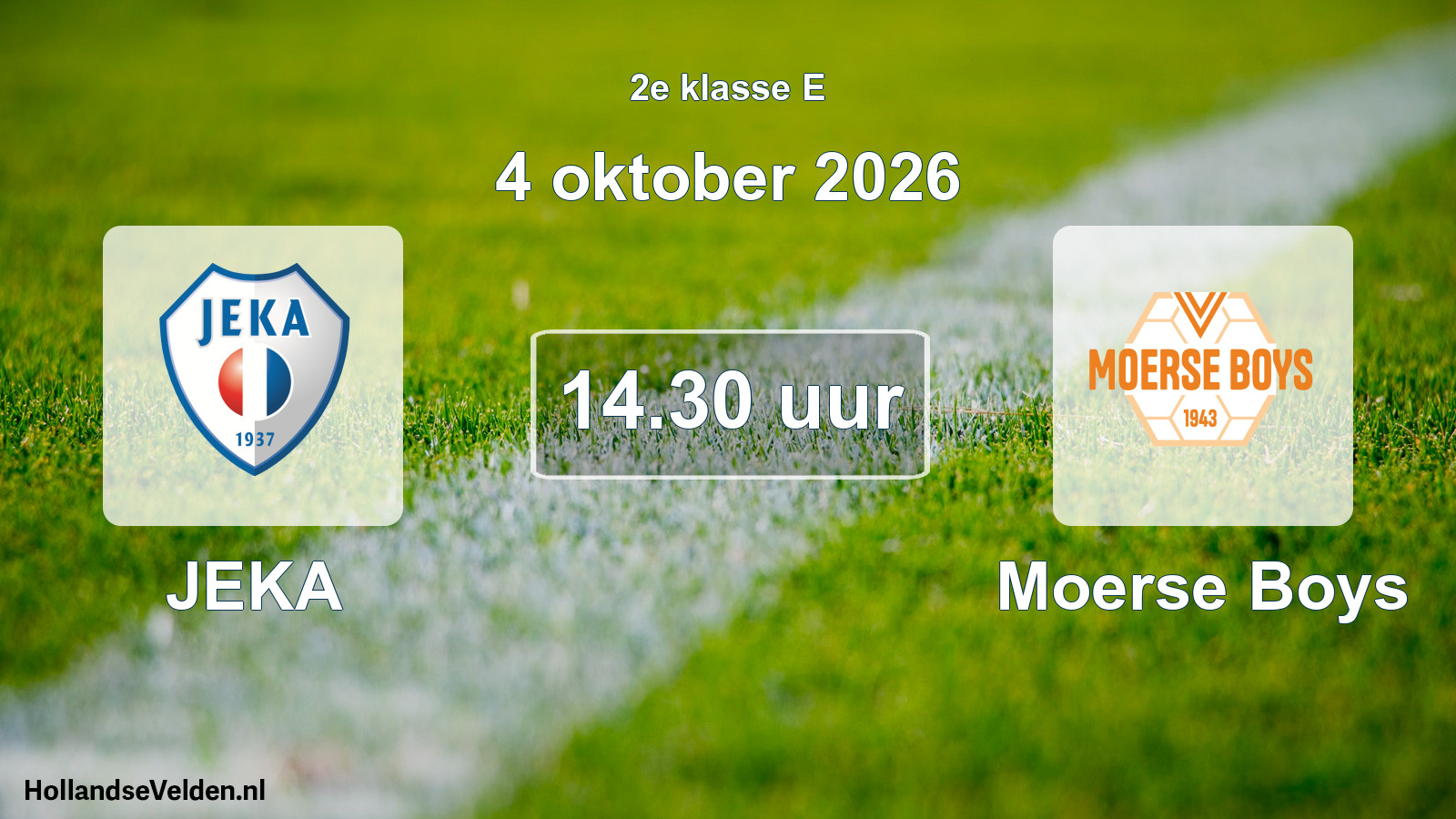 Scheduled Match: JEKA - Moerse Boys (4 October 2026)