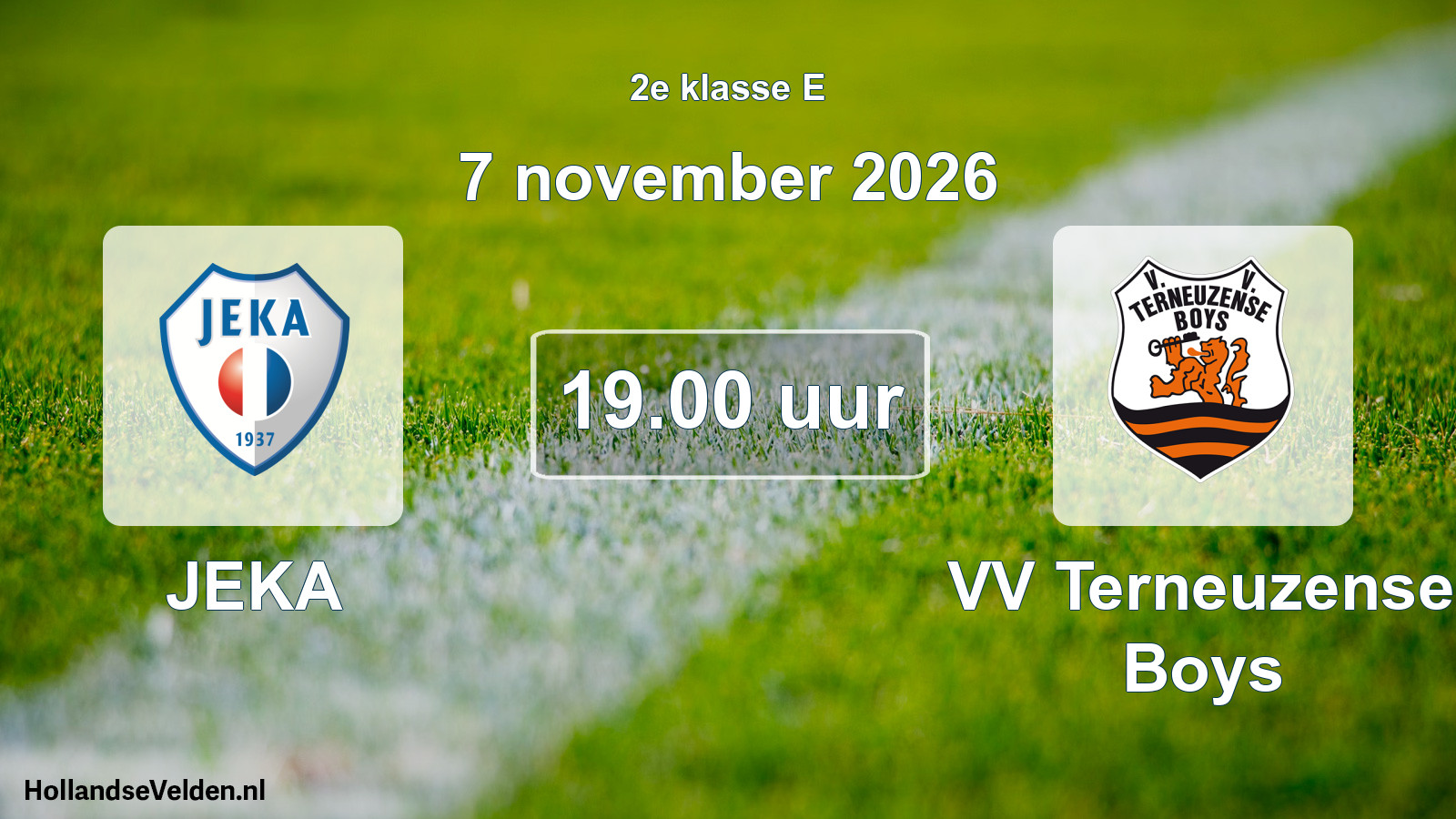 Geplande wedstrijd: JEKA - VV Terneuzense Boys (7 november 2026)