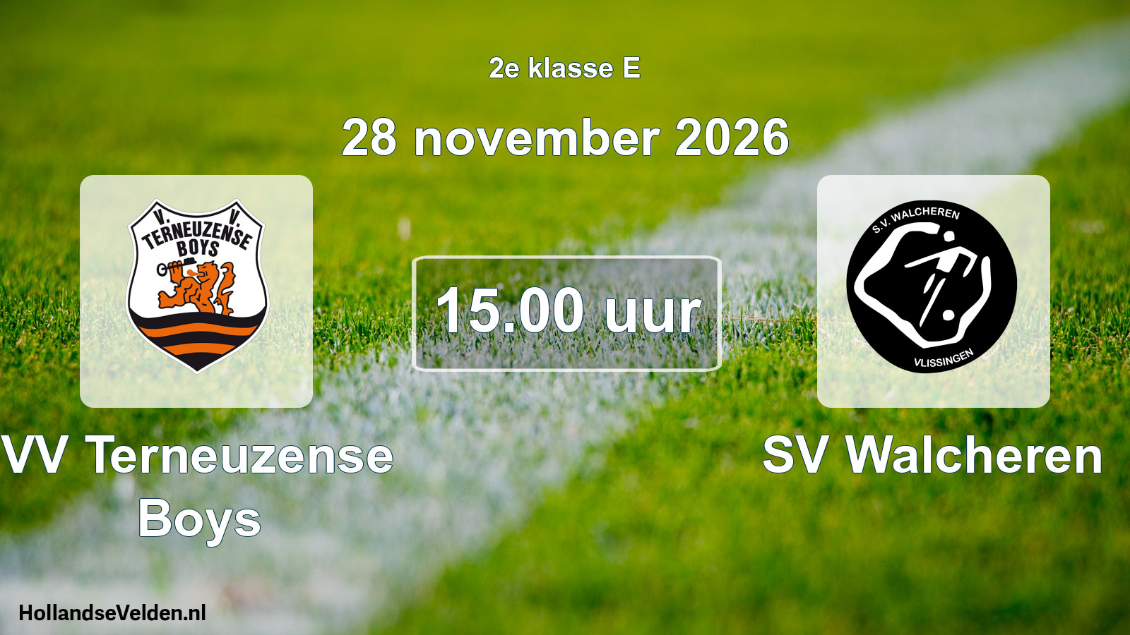 Geplande wedstrijd: VV Terneuzense Boys - SV Walcheren (28 november 2026)