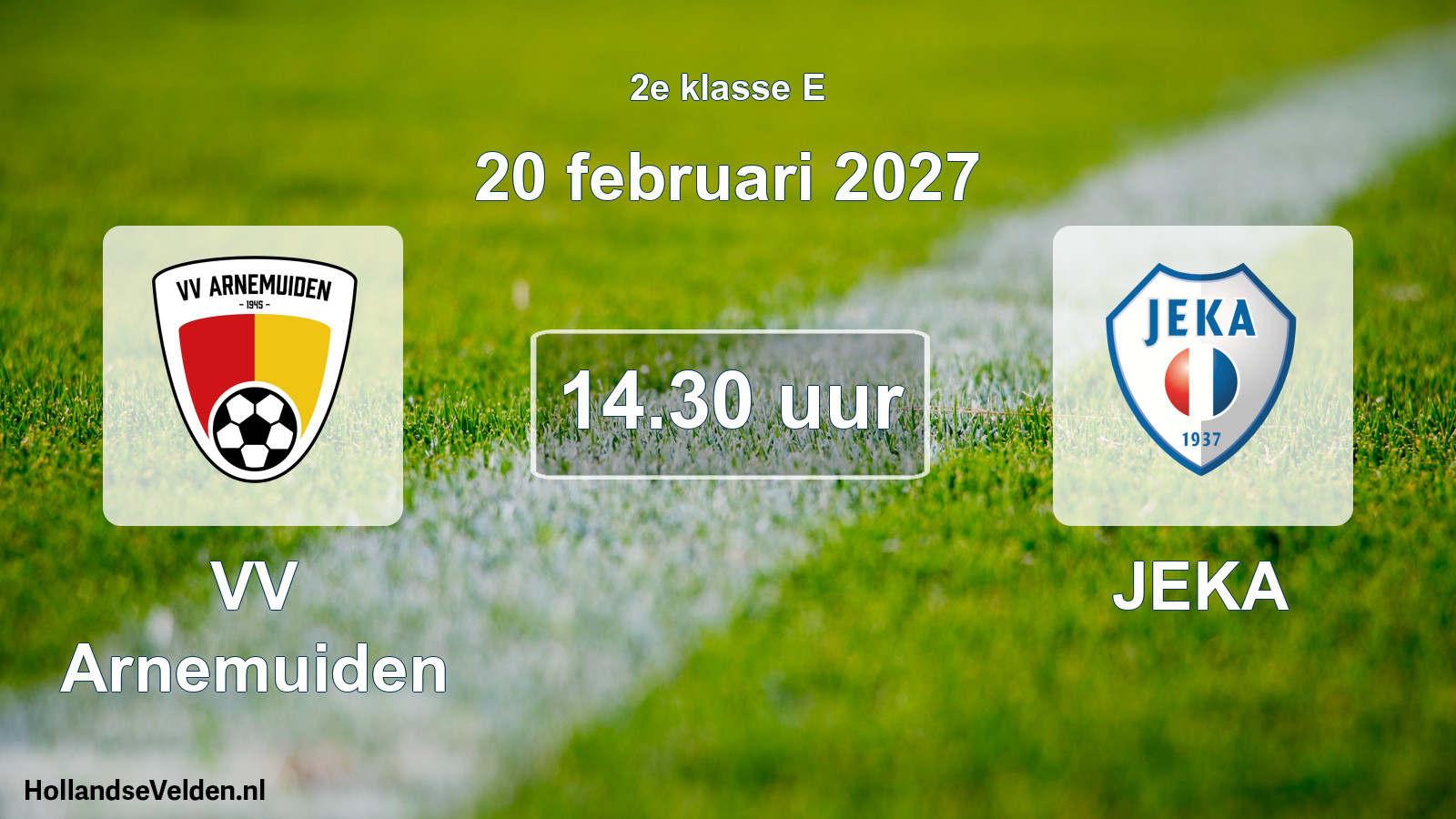 Geplande wedstrijd: VV Arnemuiden - JEKA (20 februari 2027)