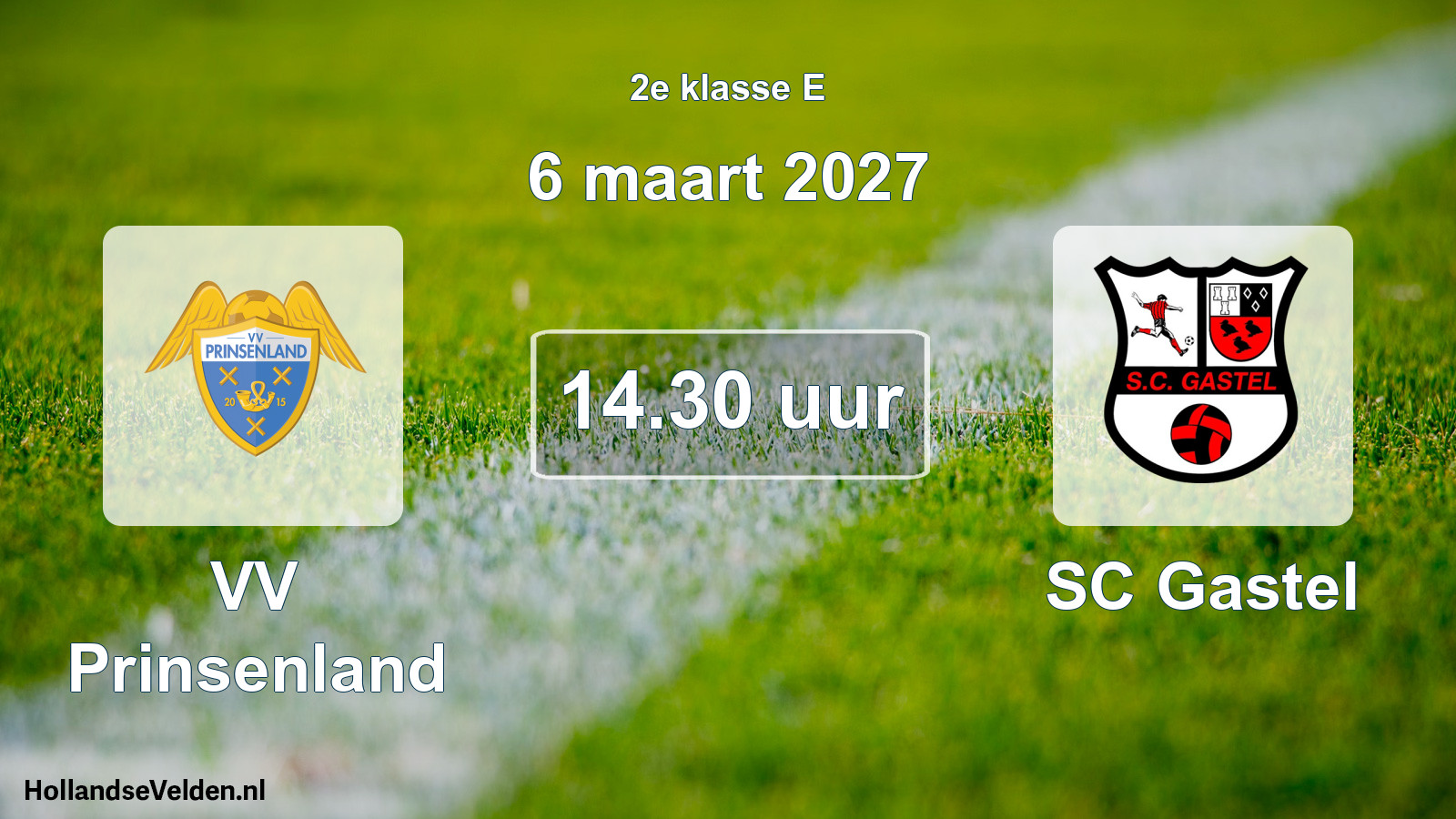 Geplande wedstrijd: VV Prinsenland - SC Gastel (6 maart 2027)