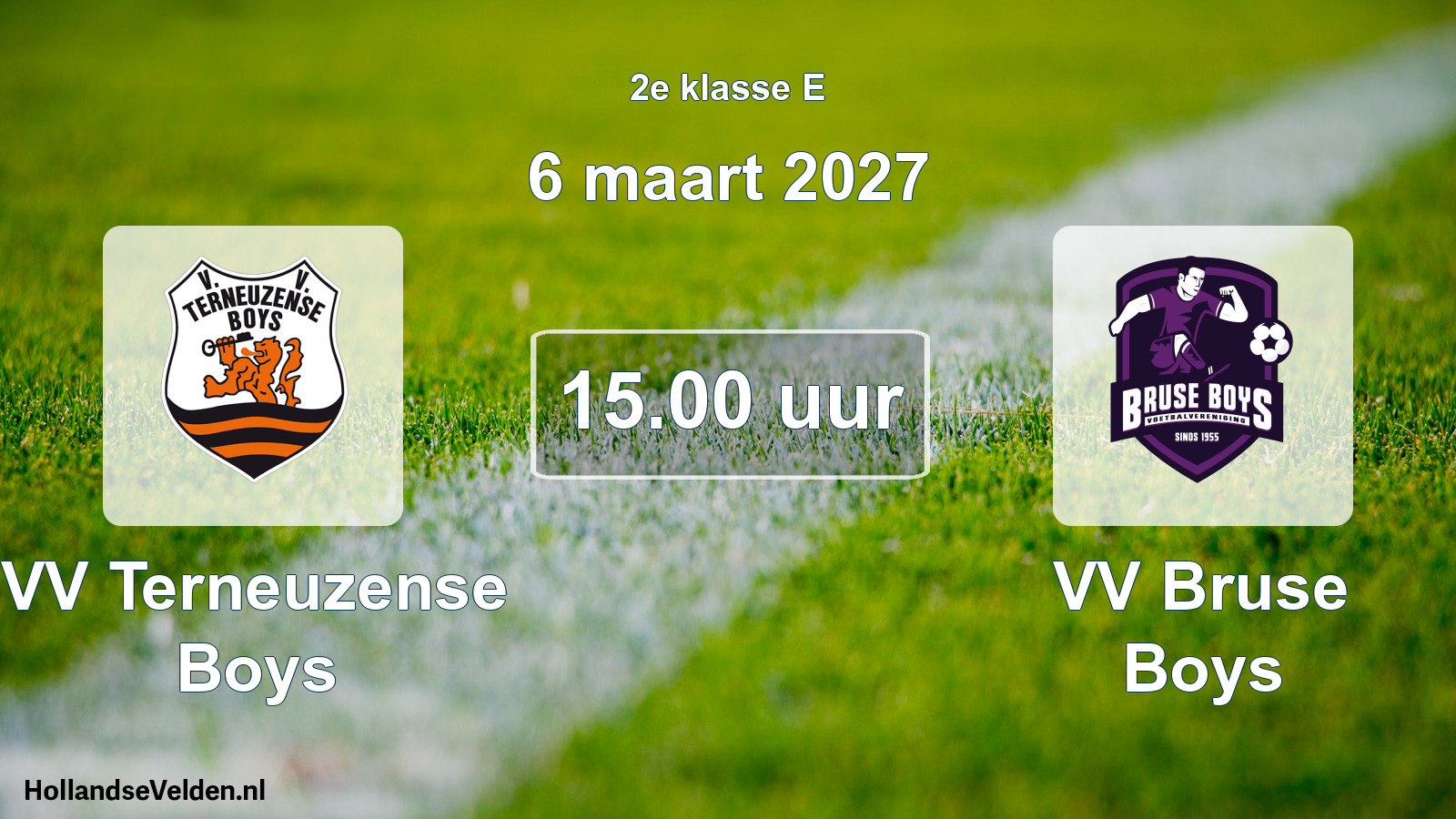 Geplande wedstrijd: VV Terneuzense Boys - VV Bruse Boys (6 maart 2027)
