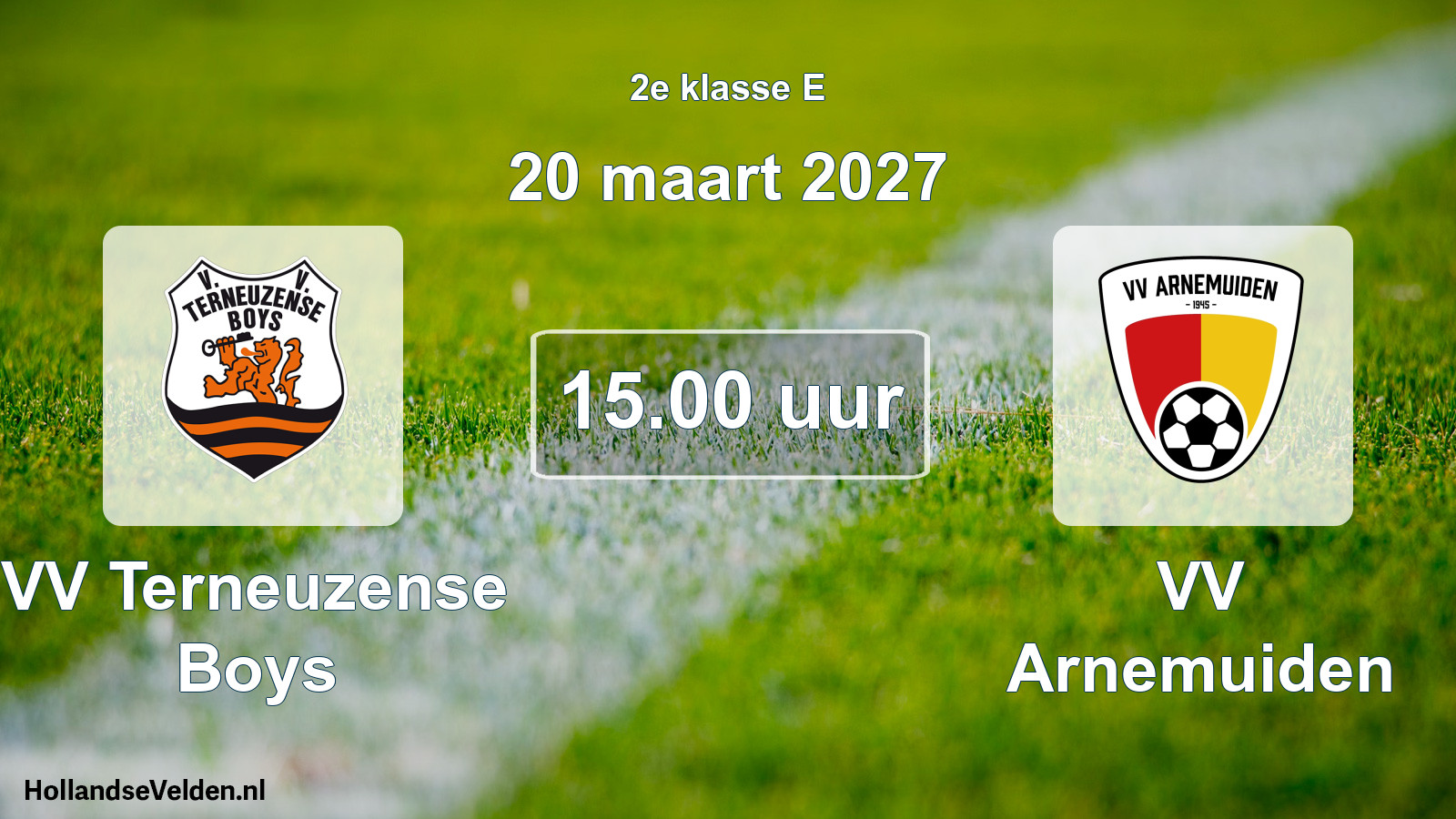 Geplande wedstrijd: VV Terneuzense Boys - VV Arnemuiden (20 maart 2027)