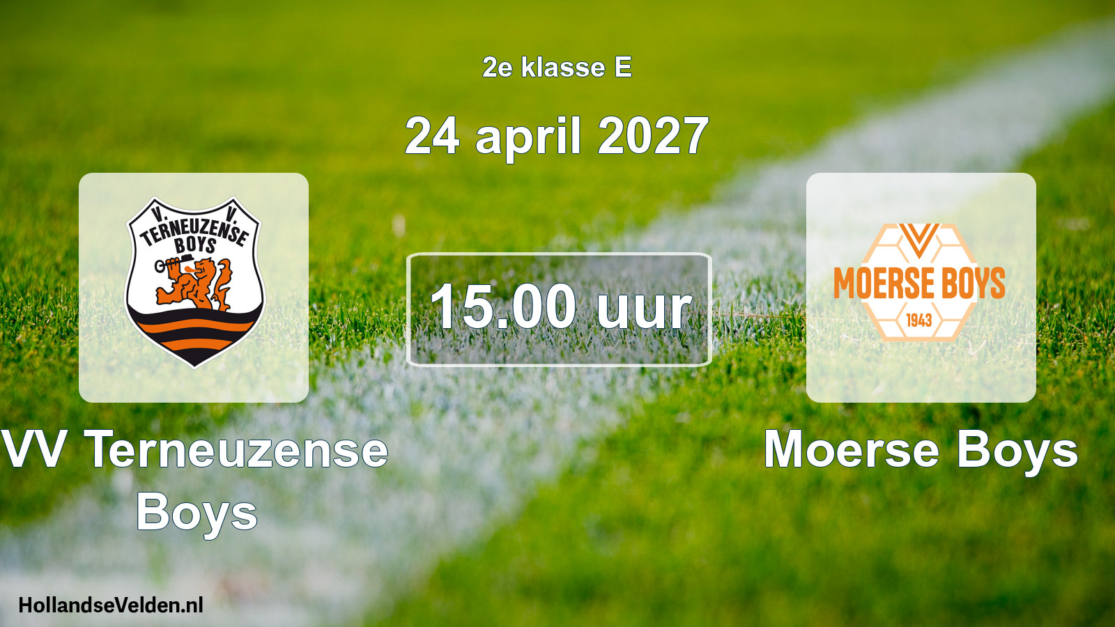 Geplande wedstrijd: VV Terneuzense Boys - Moerse Boys (24 april 2027)