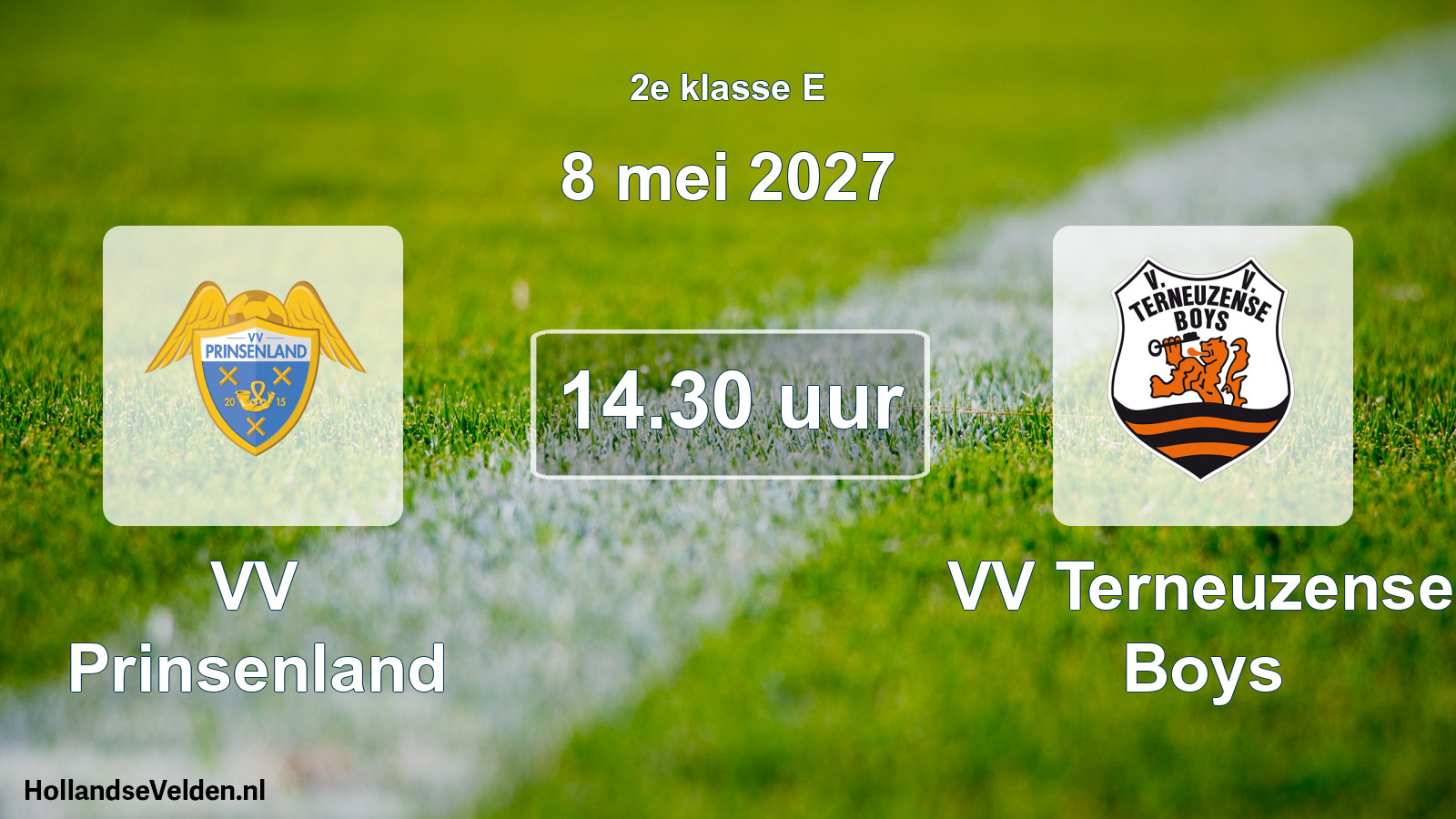 Geplande wedstrijd: VV Prinsenland - VV Terneuzense Boys (8 mei 2027)
