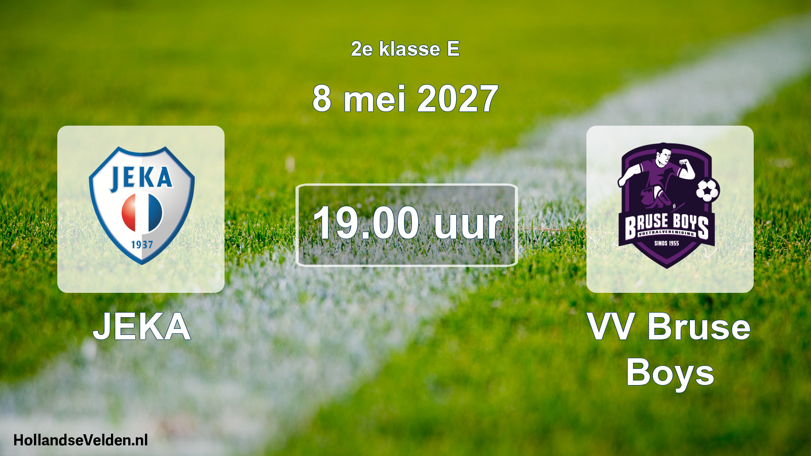 Geplande wedstrijd: JEKA - VV Bruse Boys (8 mei 2027)