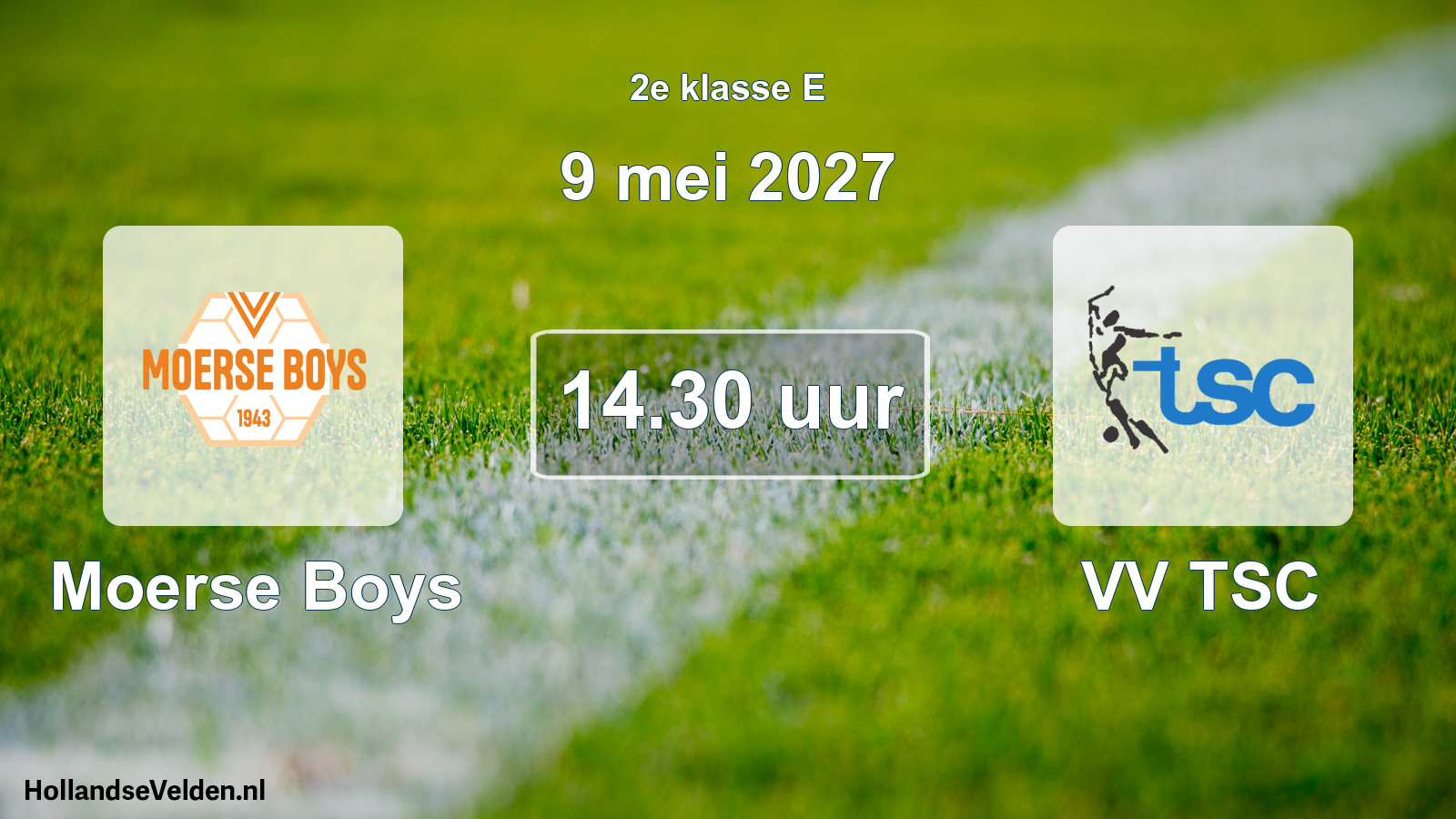 Geplande wedstrijd: Moerse Boys - VV TSC (9 mei 2027)