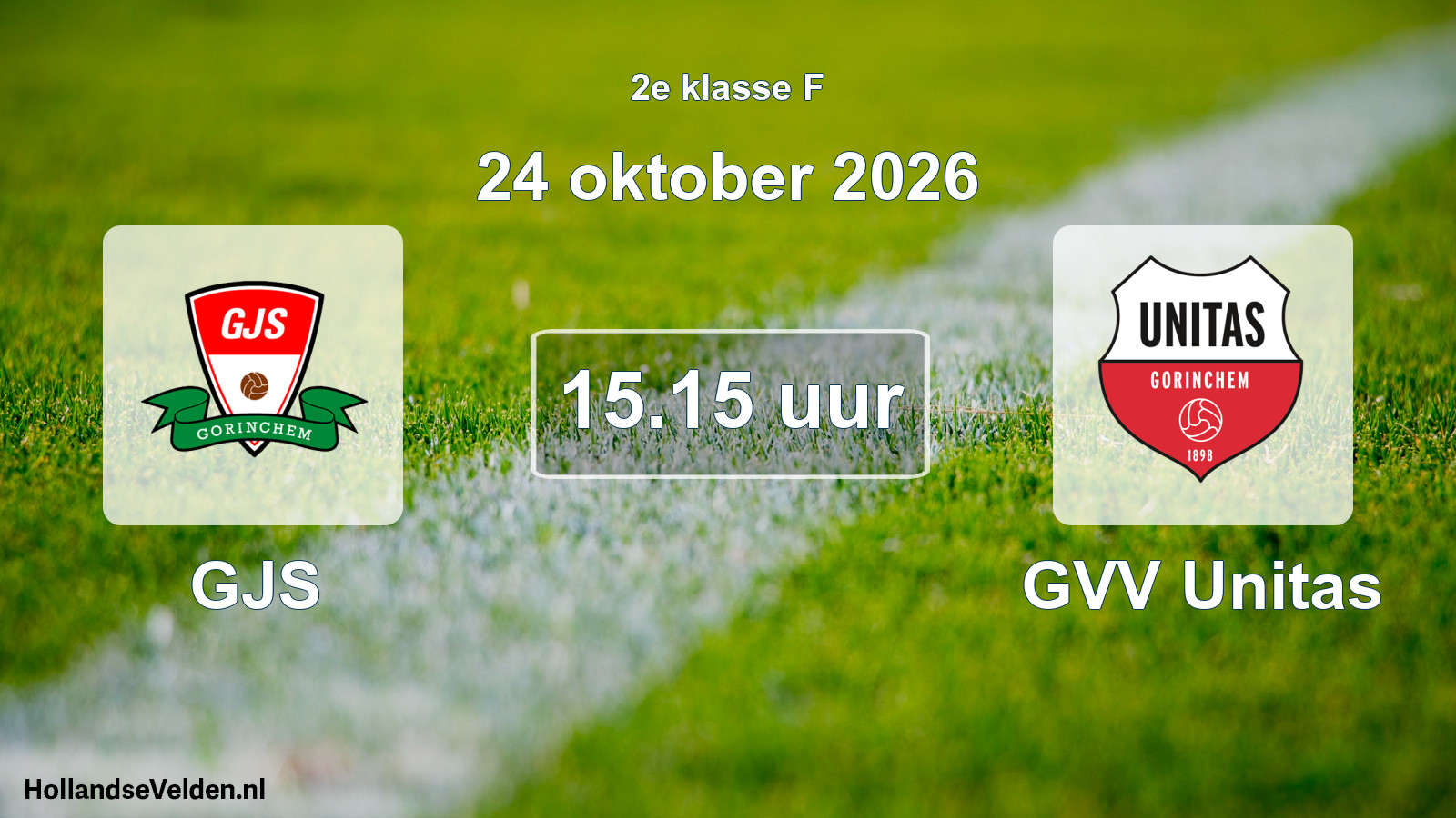 Geplande wedstrijd: GJS - GVV Unitas (24 oktober 2026)