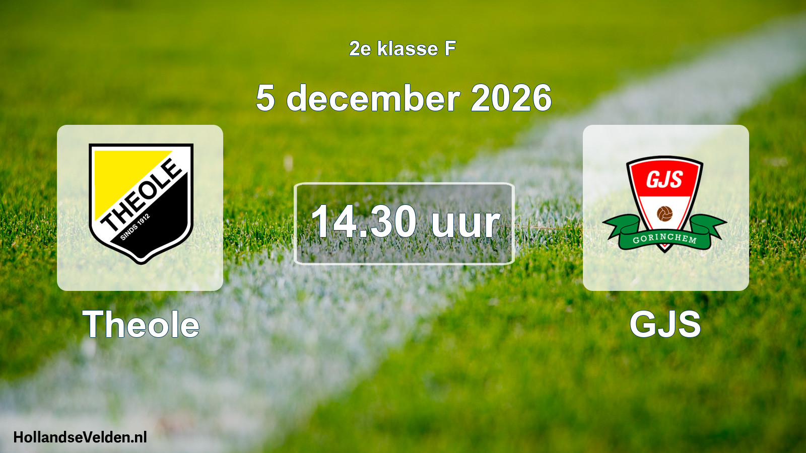 Geplande wedstrijd: Theole - GJS (5 december 2026)