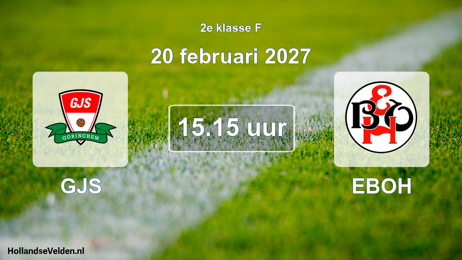 Geplande wedstrijd: GJS - EBOH (20 februari 2027)