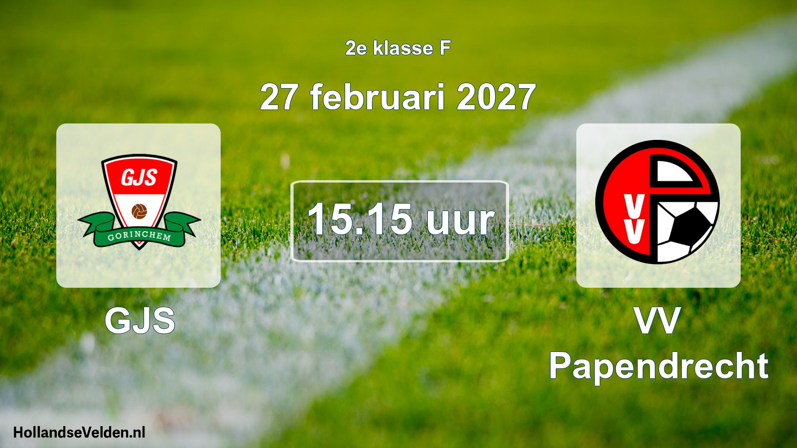 Geplande wedstrijd: GJS - VV Papendrecht (27 februari 2027)
