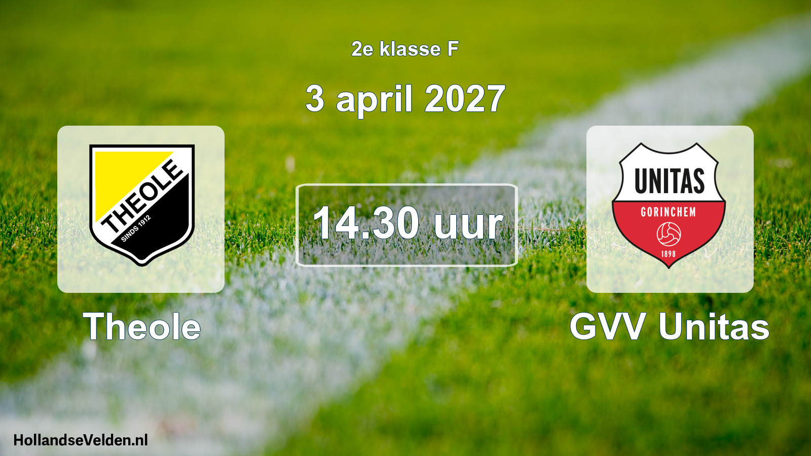 Geplande wedstrijd: Theole - GVV Unitas (3 april 2027)