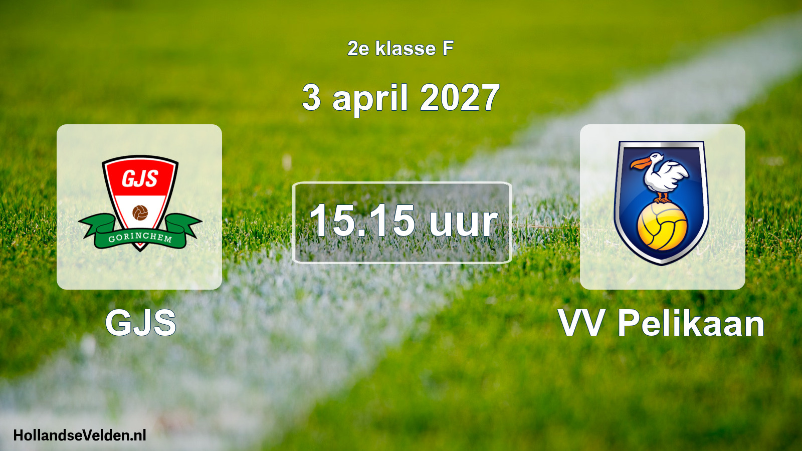 Geplande wedstrijd: GJS - VV Pelikaan (3 april 2027)
