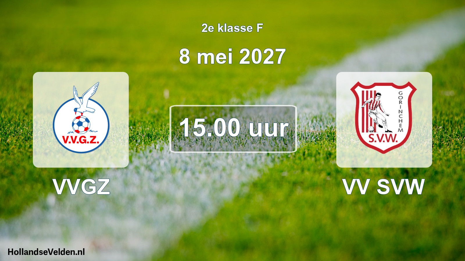 Geplande wedstrijd: VVGZ - VV SVW (8 mei 2027)