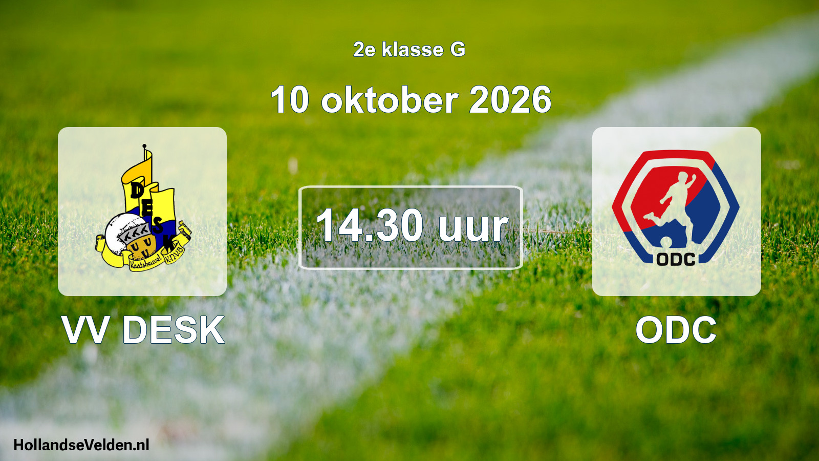 Scheduled Match: VV DESK - ODC (10 October 2026)