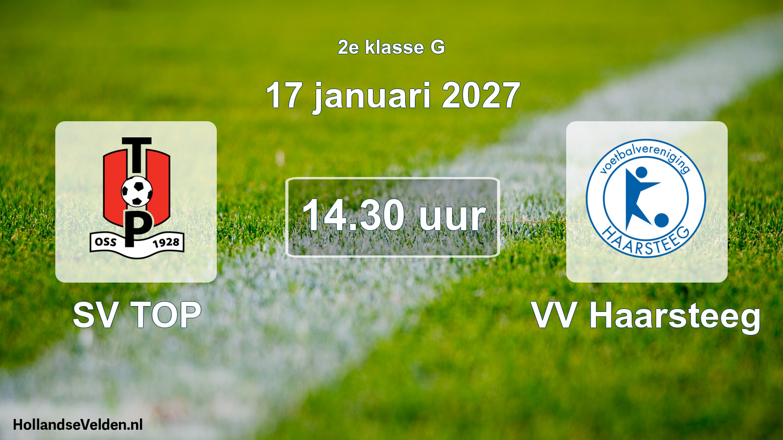 Geplande wedstrijd: SV TOP - VV Haarsteeg (17 januari 2027)