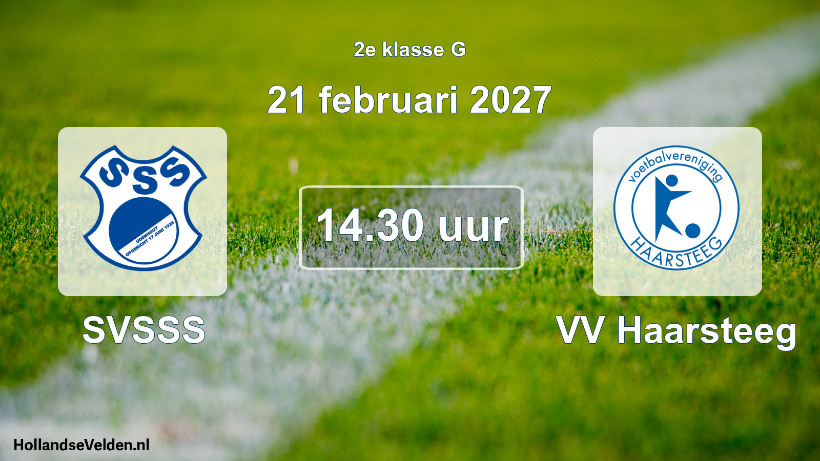 Geplande wedstrijd: SVSSS - VV Haarsteeg (21 februari 2027)